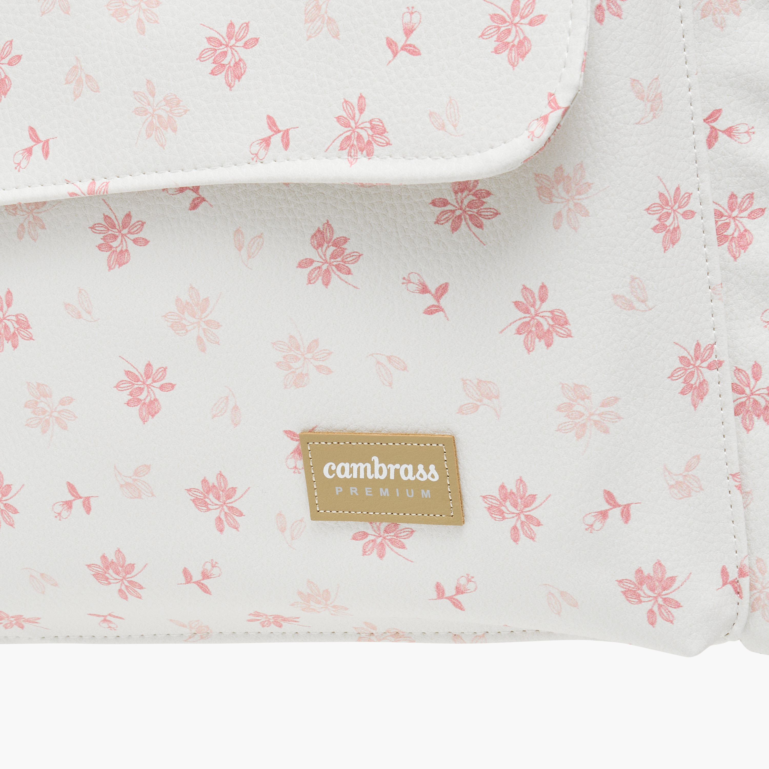 Cambrass Floral Print Diaper Bag with Zip Closure-baby-diapering-diaperbags-image-7
