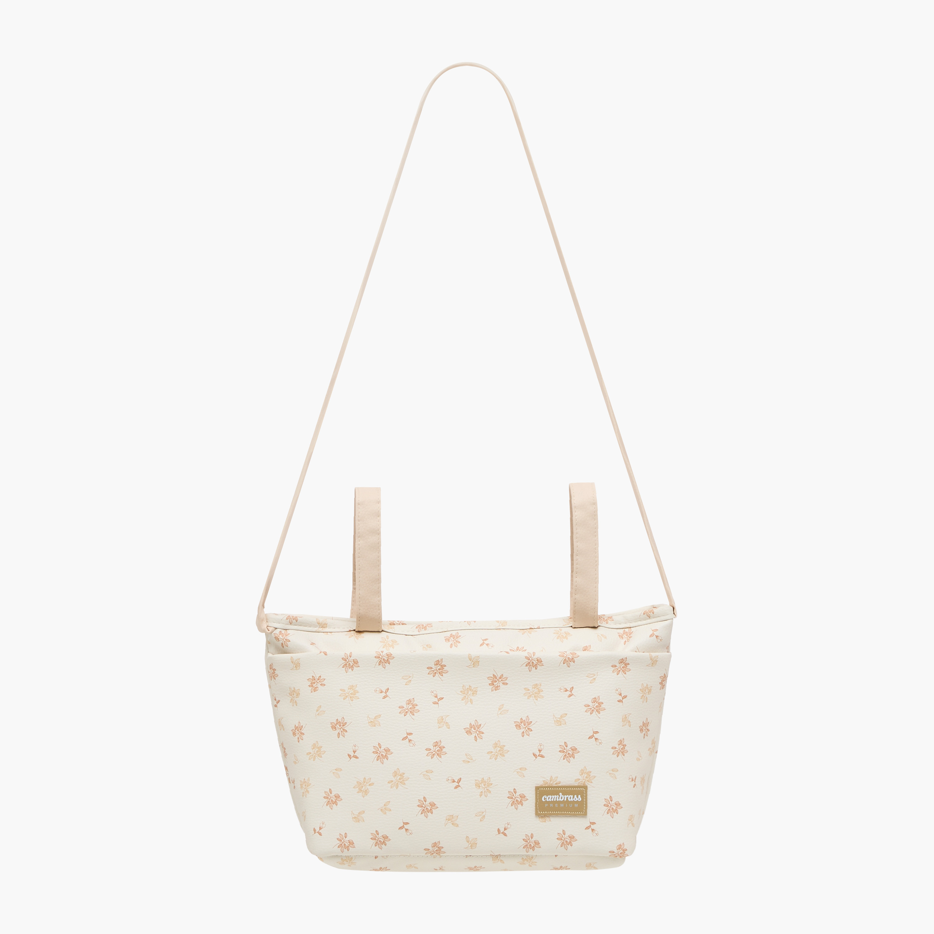 Cambrass Floral Print Diaper Bag with Zip Closure-baby-diapering-diaperbags-image-2