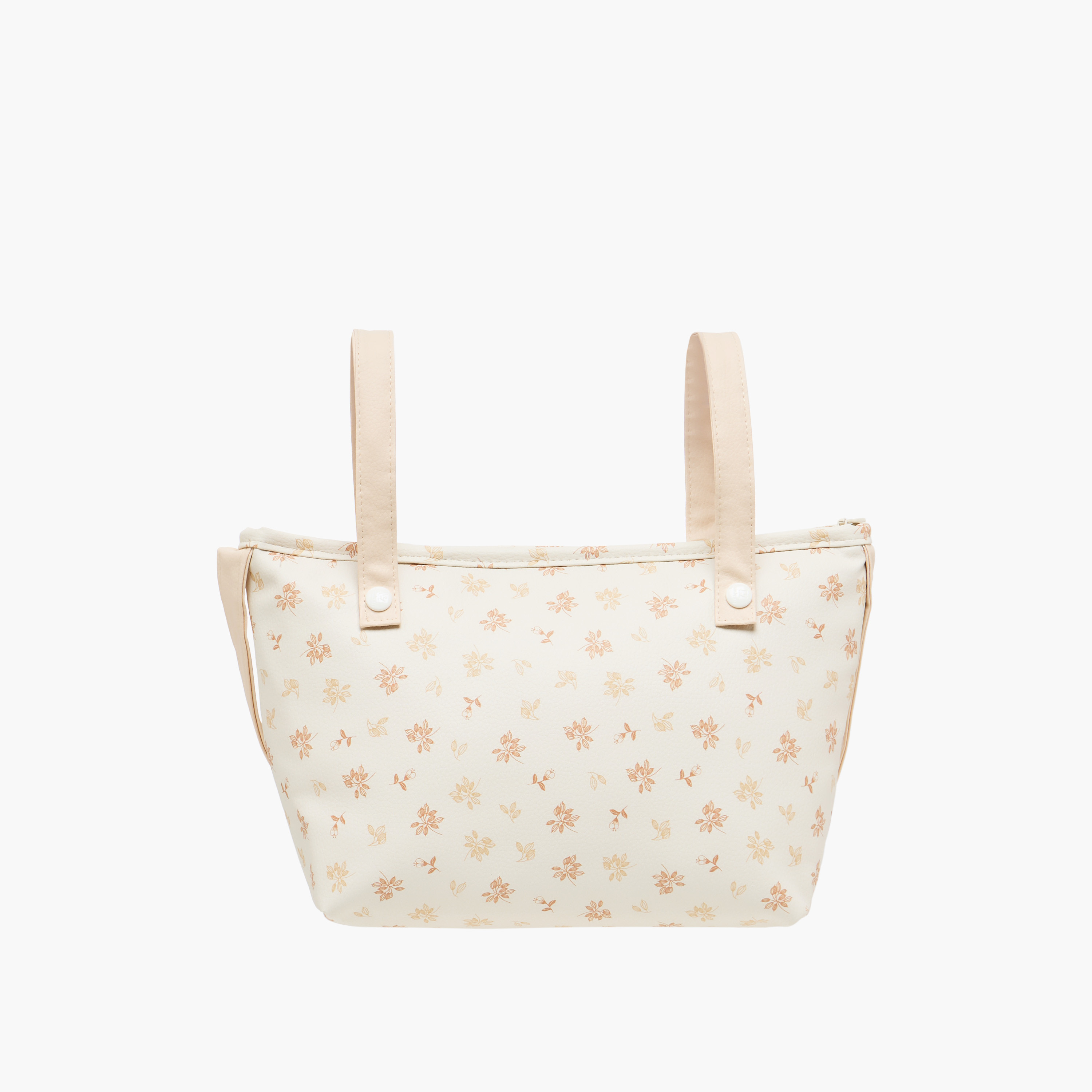 Cambrass Floral Print Diaper Bag with Zip Closure-baby-diapering-diaperbags-image-3