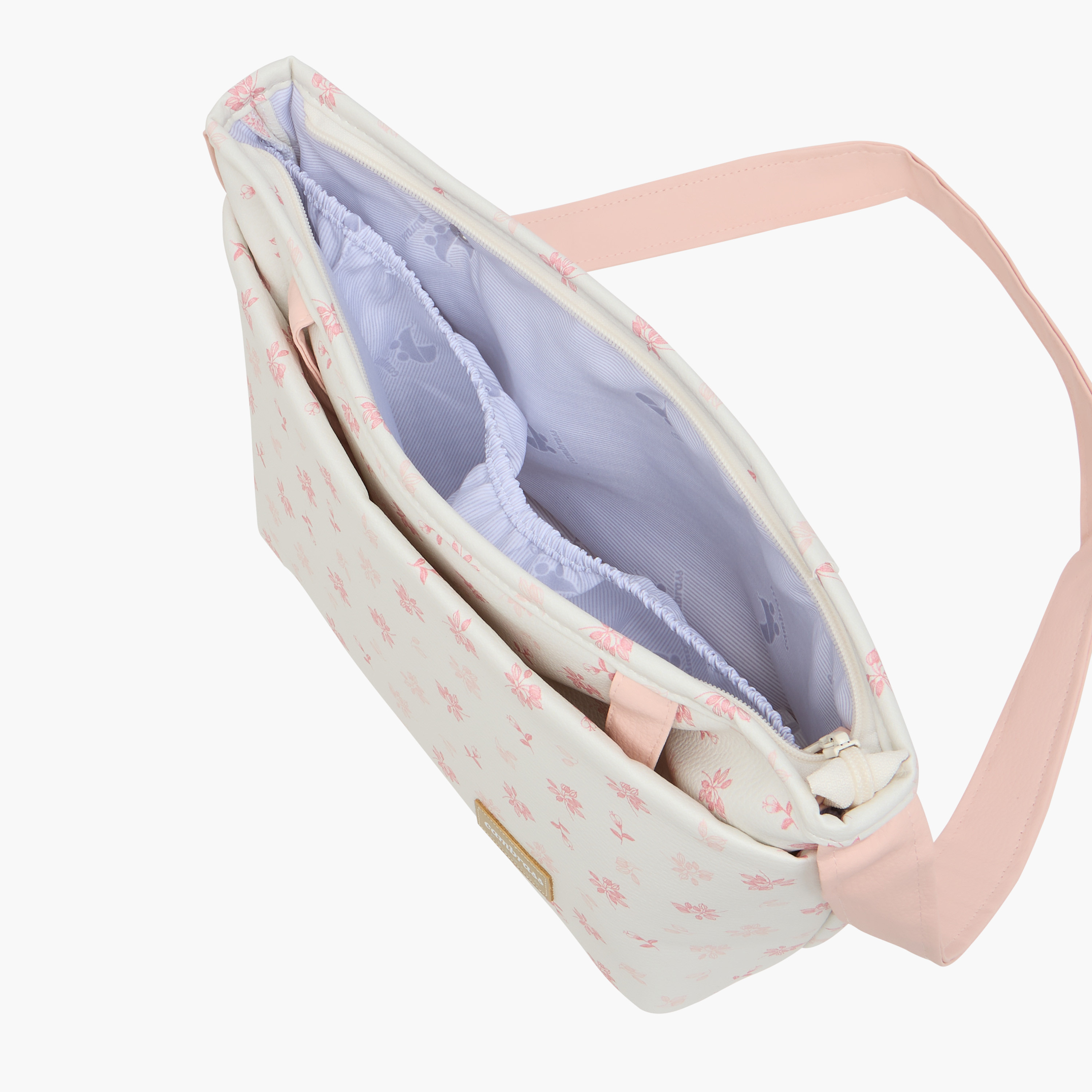 Cambrass Floral Print Diaper Bag with Zip Closure-baby-diapering-diaperbags-image-9