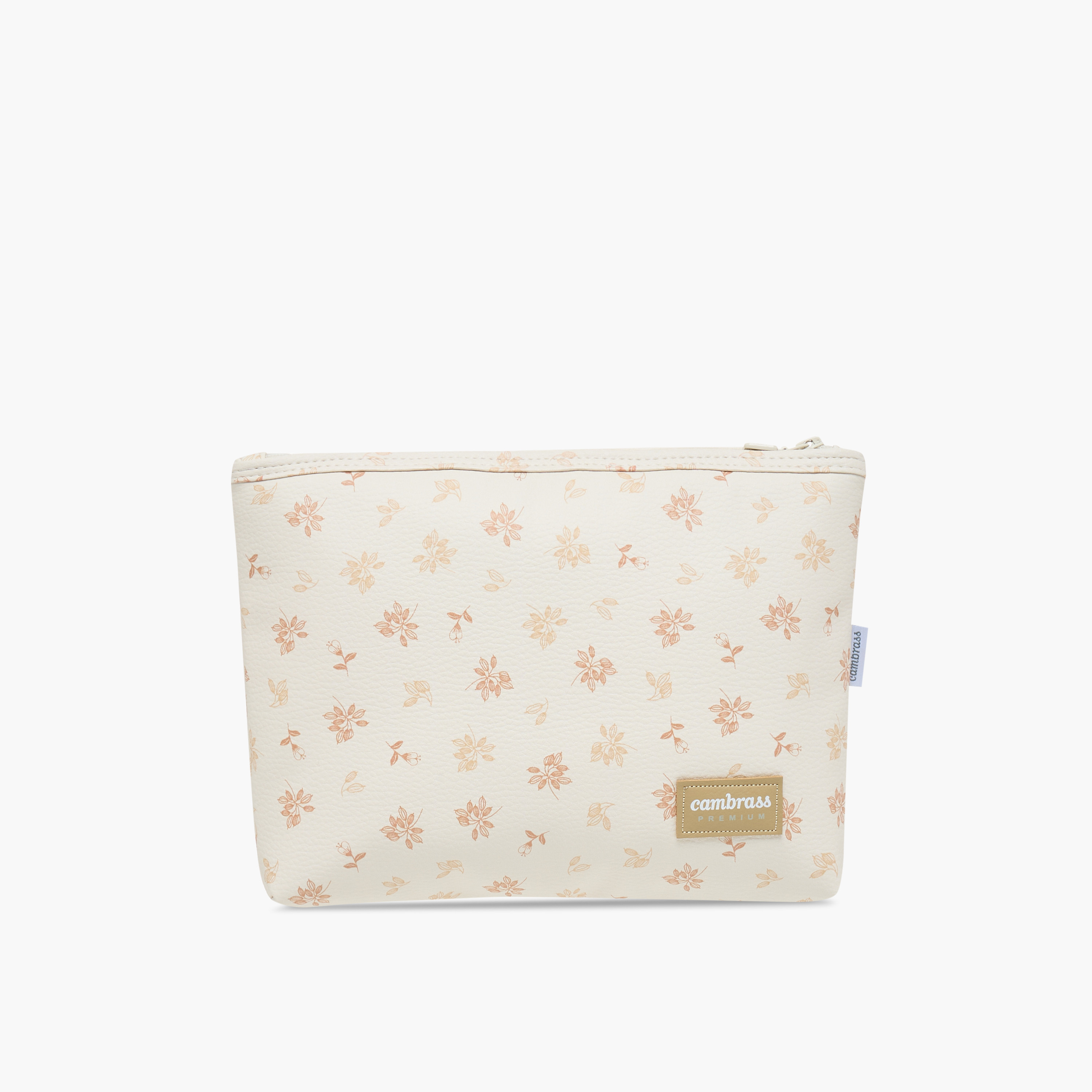 Cambrass Floral Print Pouch with Zip Closure-baby-diapering-diaperbags-image-1