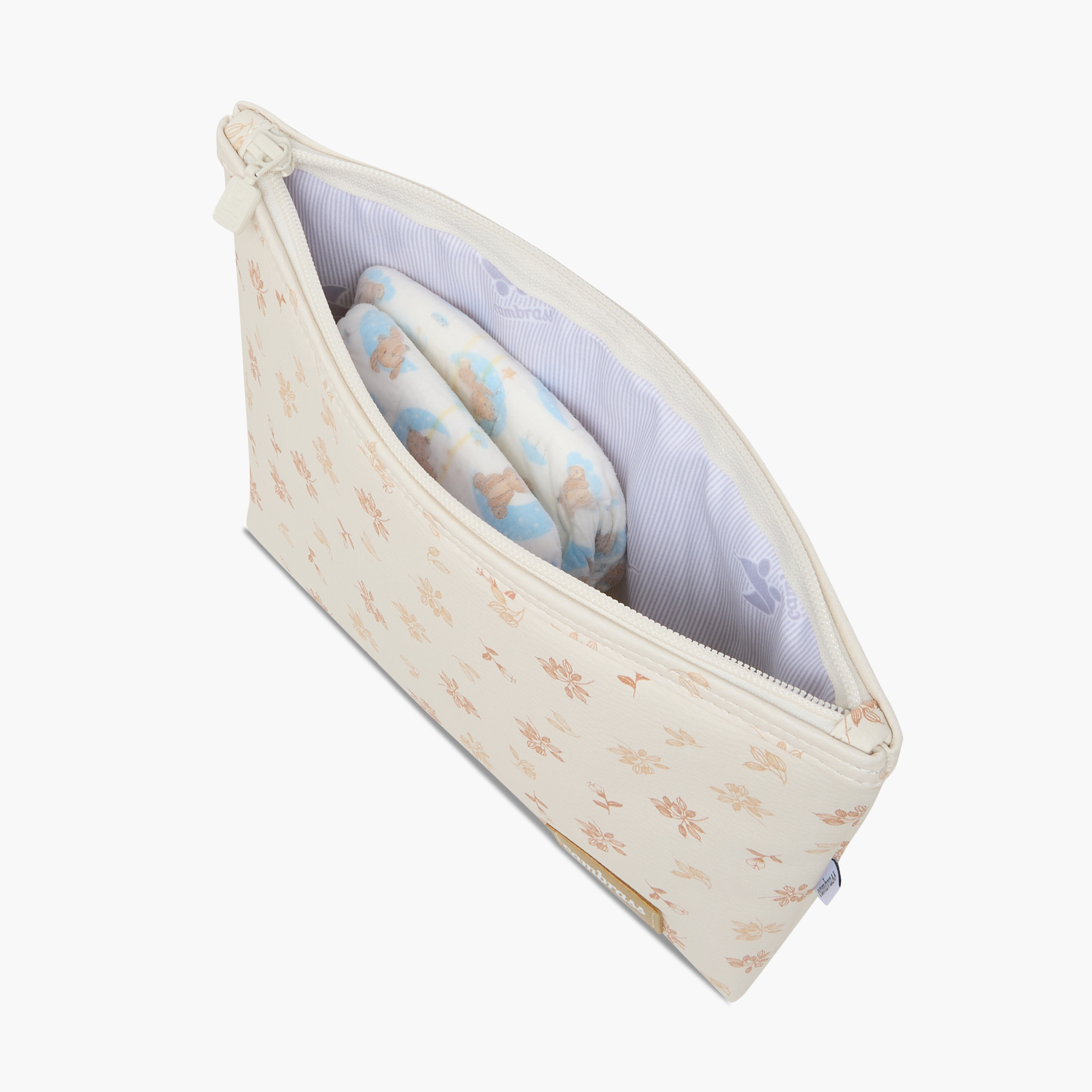 Cambrass Floral Print Pouch with Zip Closure-baby-diapering-diaperbags-image-9