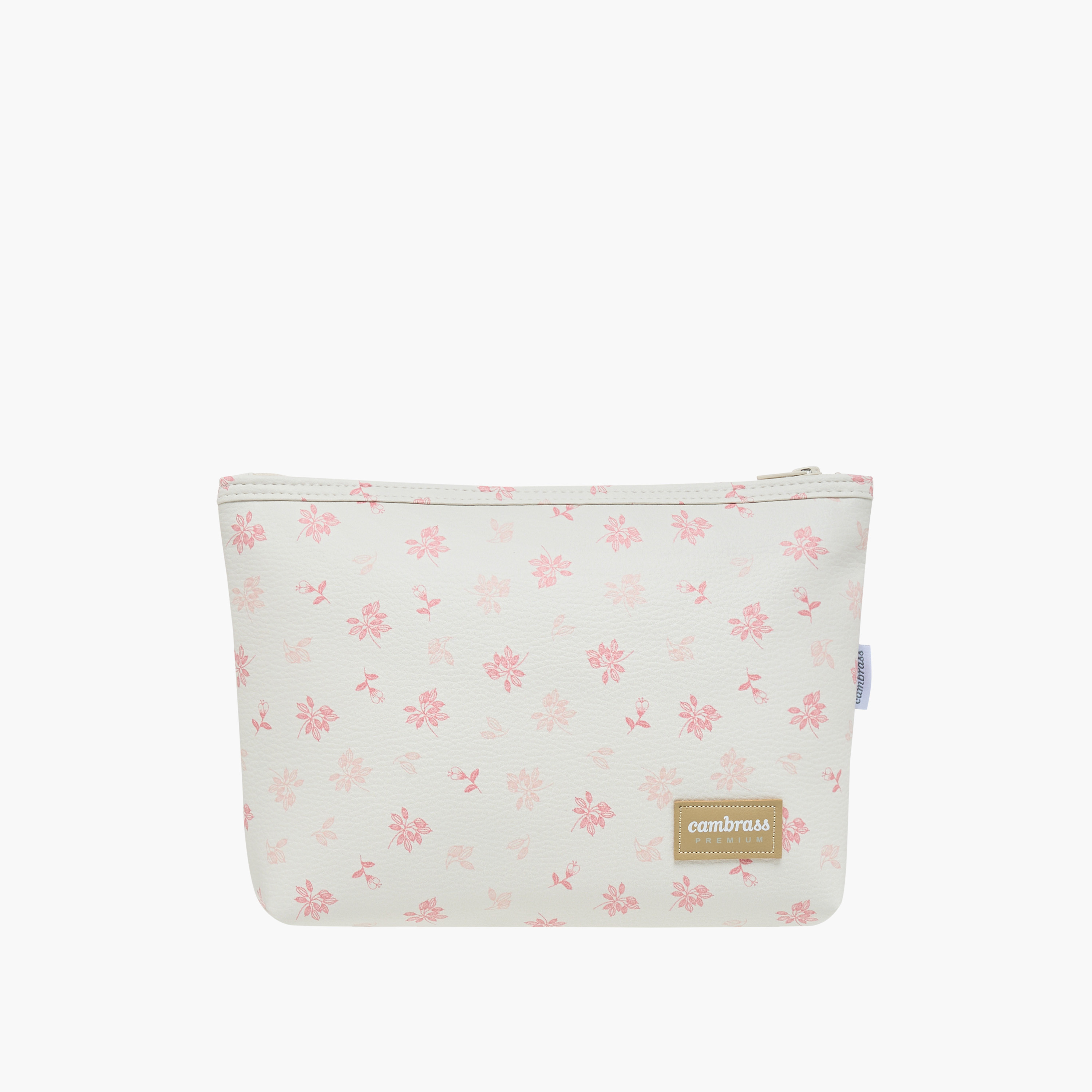 Cambrass Floral Print Pouch with Zip Closure-baby-diapering-diaperbags-image-1