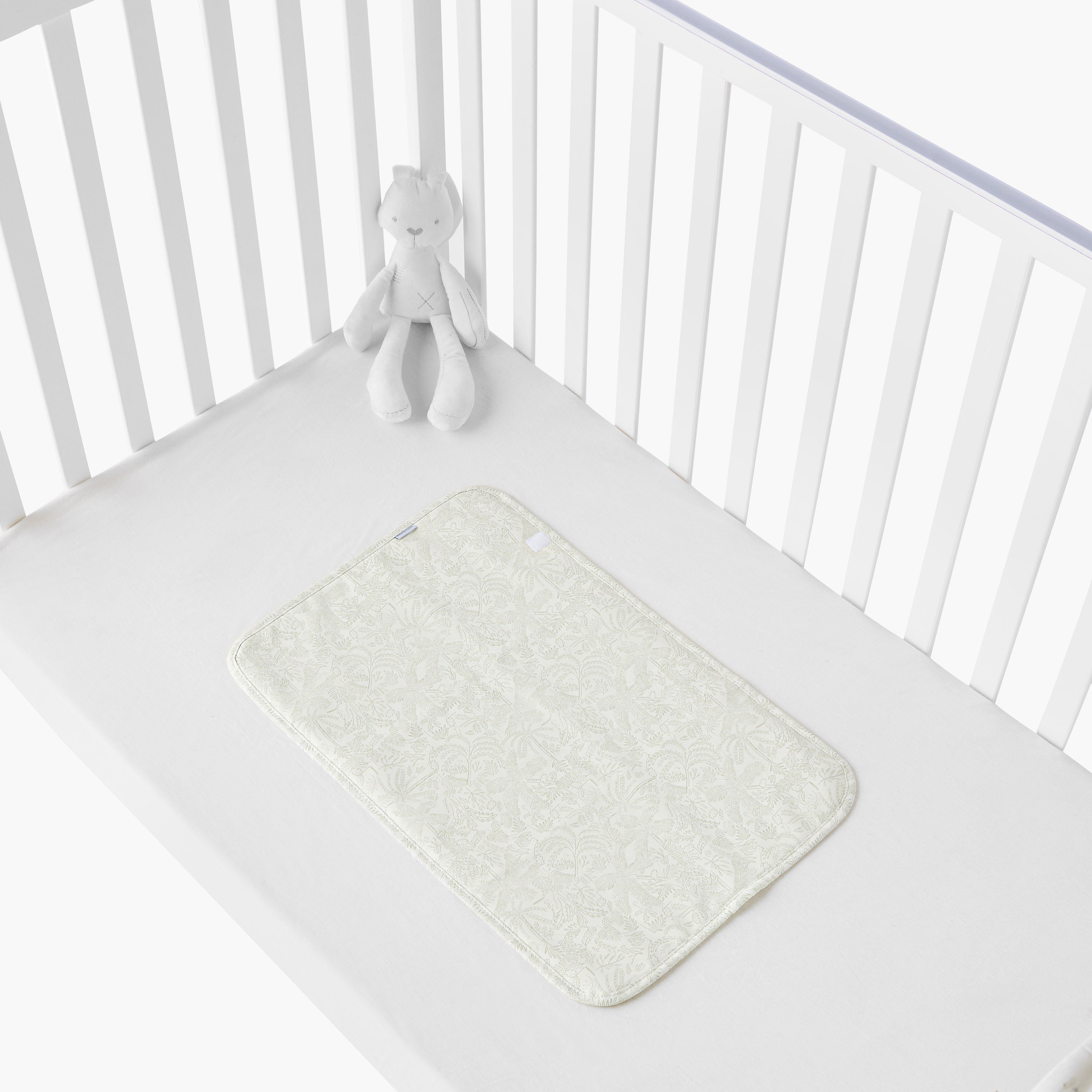 Cambrass Leaf Print Changing Mat - 40x60x1 cm-baby-diapering-changingmats-image-1