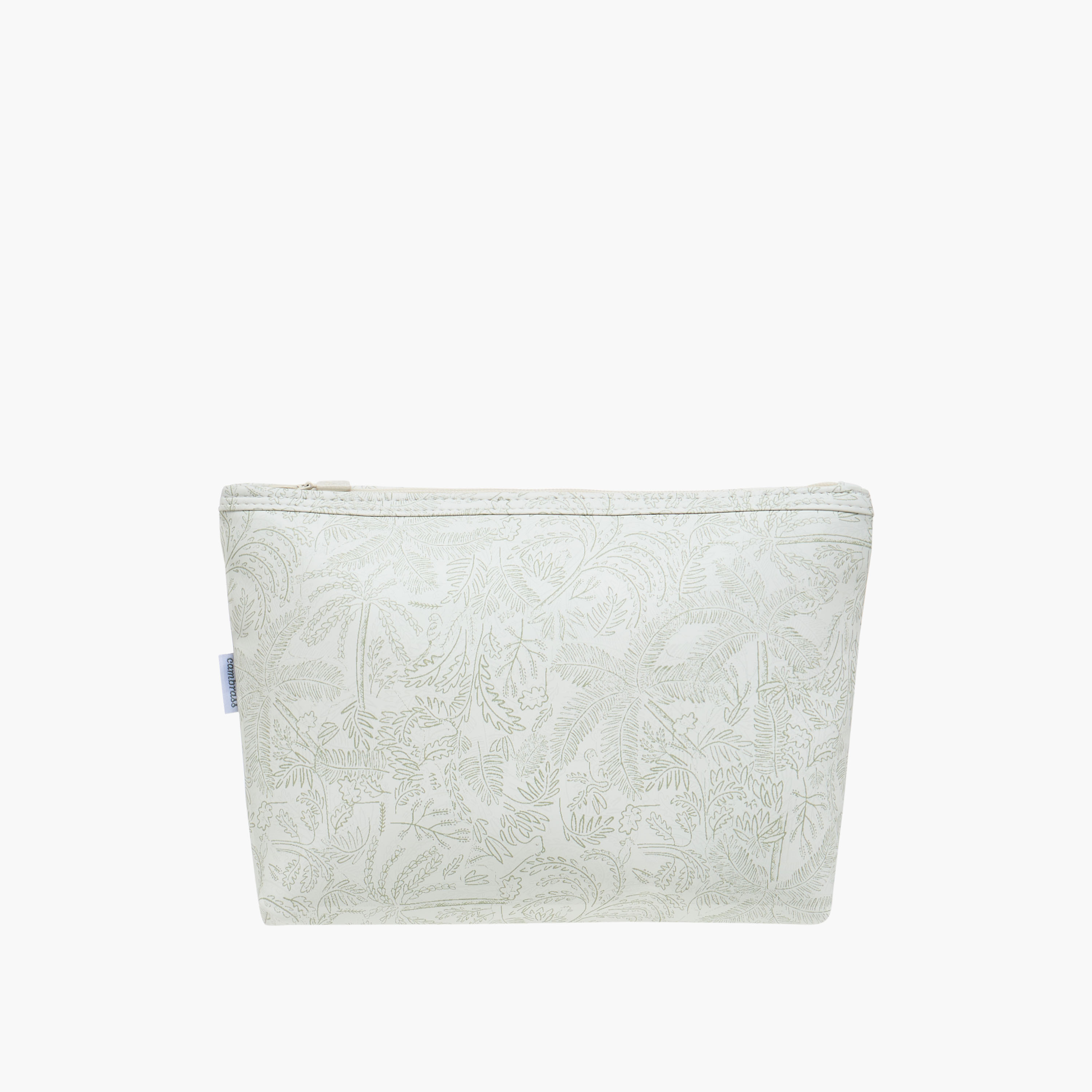 Cambrass Leaf Print Pouch with Zip Closure-baby-diapering-diaperbags-image-3