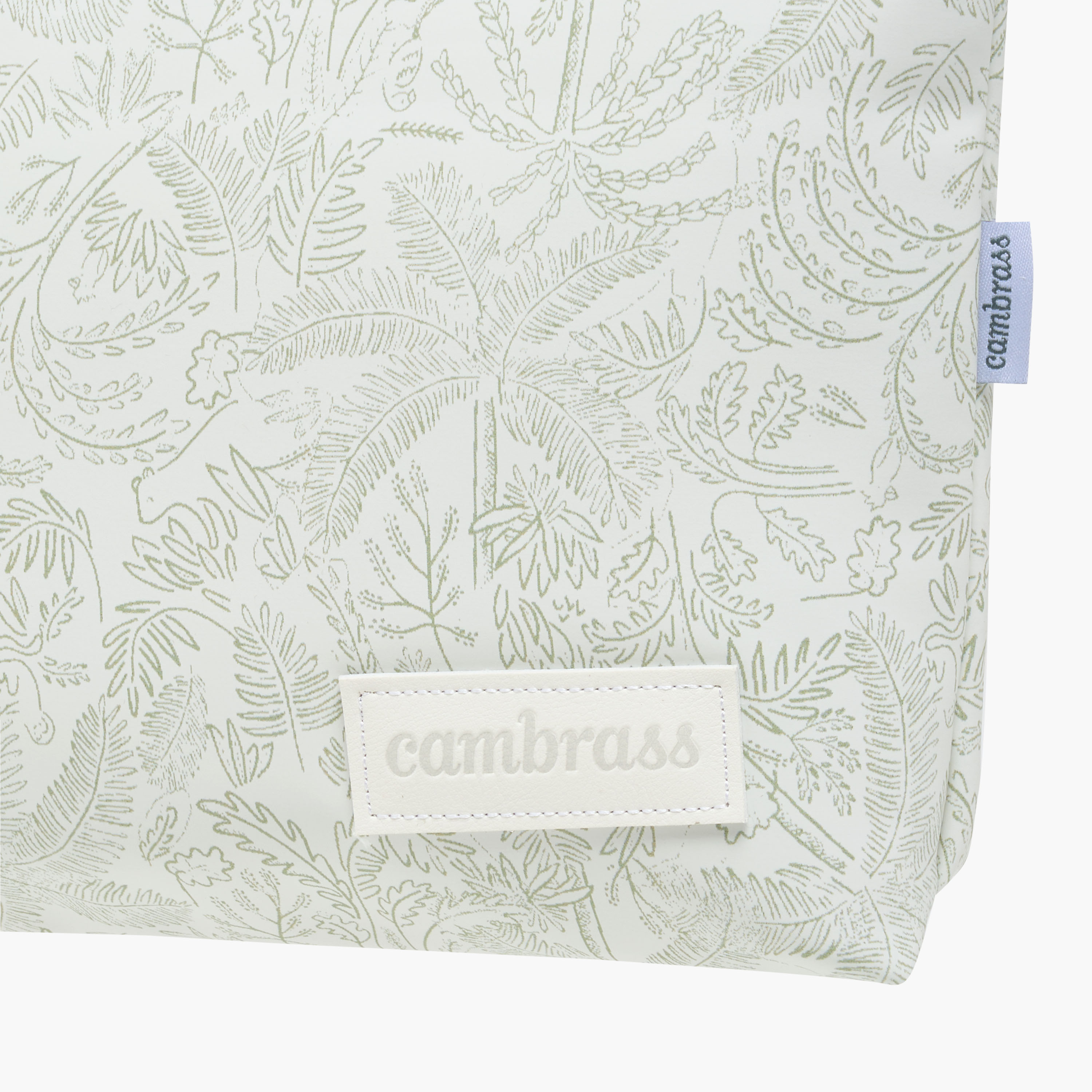 Cambrass Leaf Print Pouch with Zip Closure-baby-diapering-diaperbags-image-6