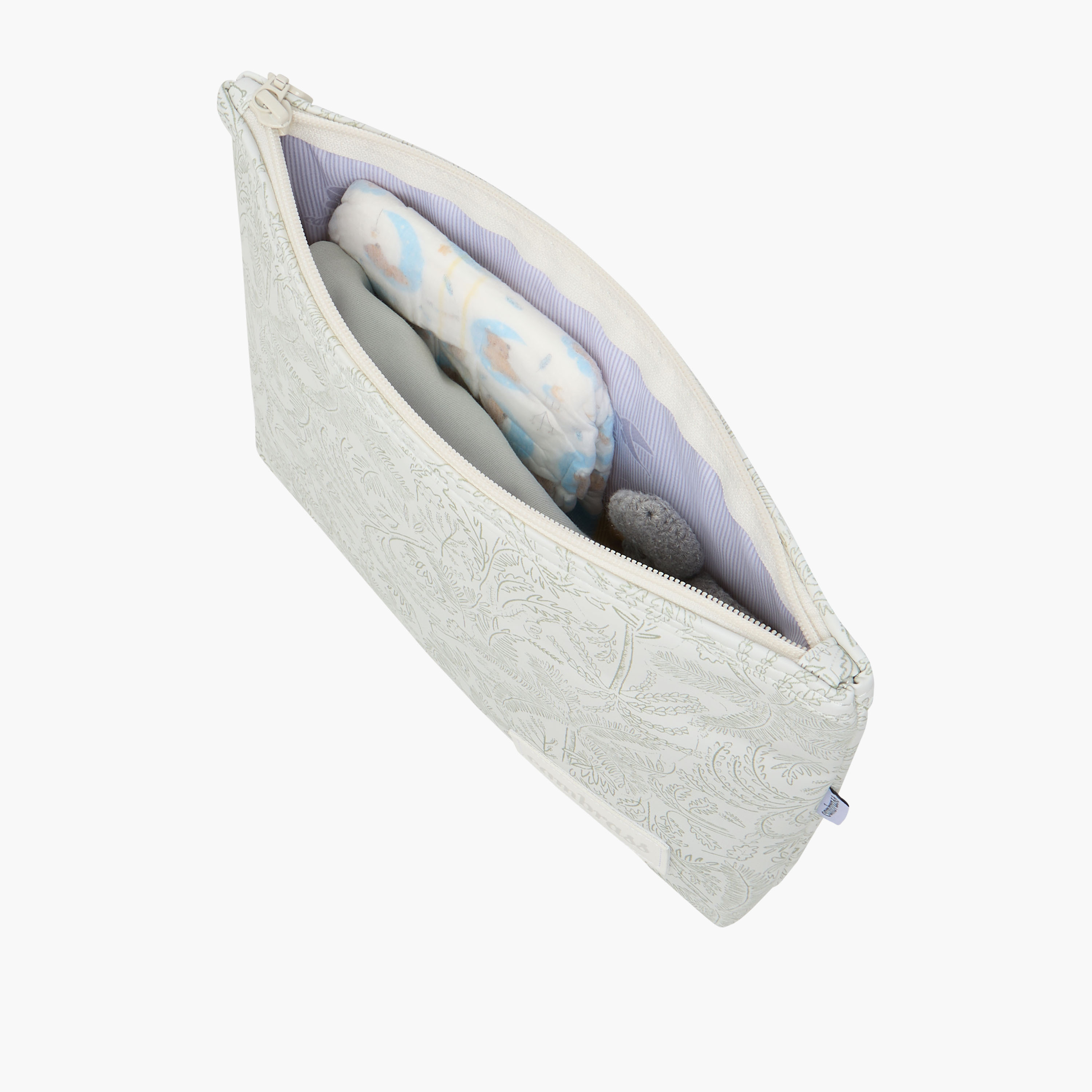 Cambrass Leaf Print Pouch with Zip Closure-baby-diapering-diaperbags-image-9
