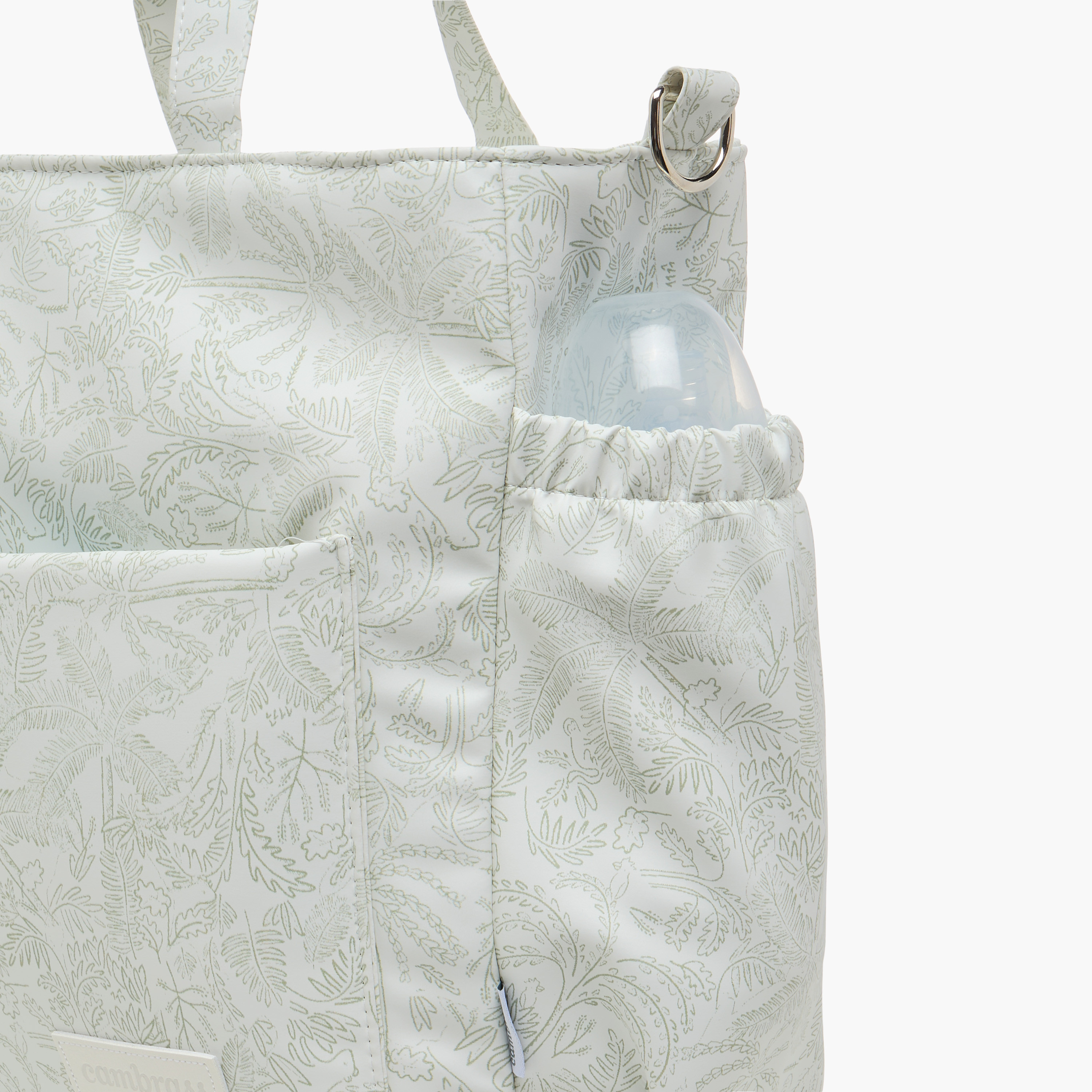 Cambrass Botanical Print Diaper Bag with Zip Closure-baby-diapering-diaperbags-image-8