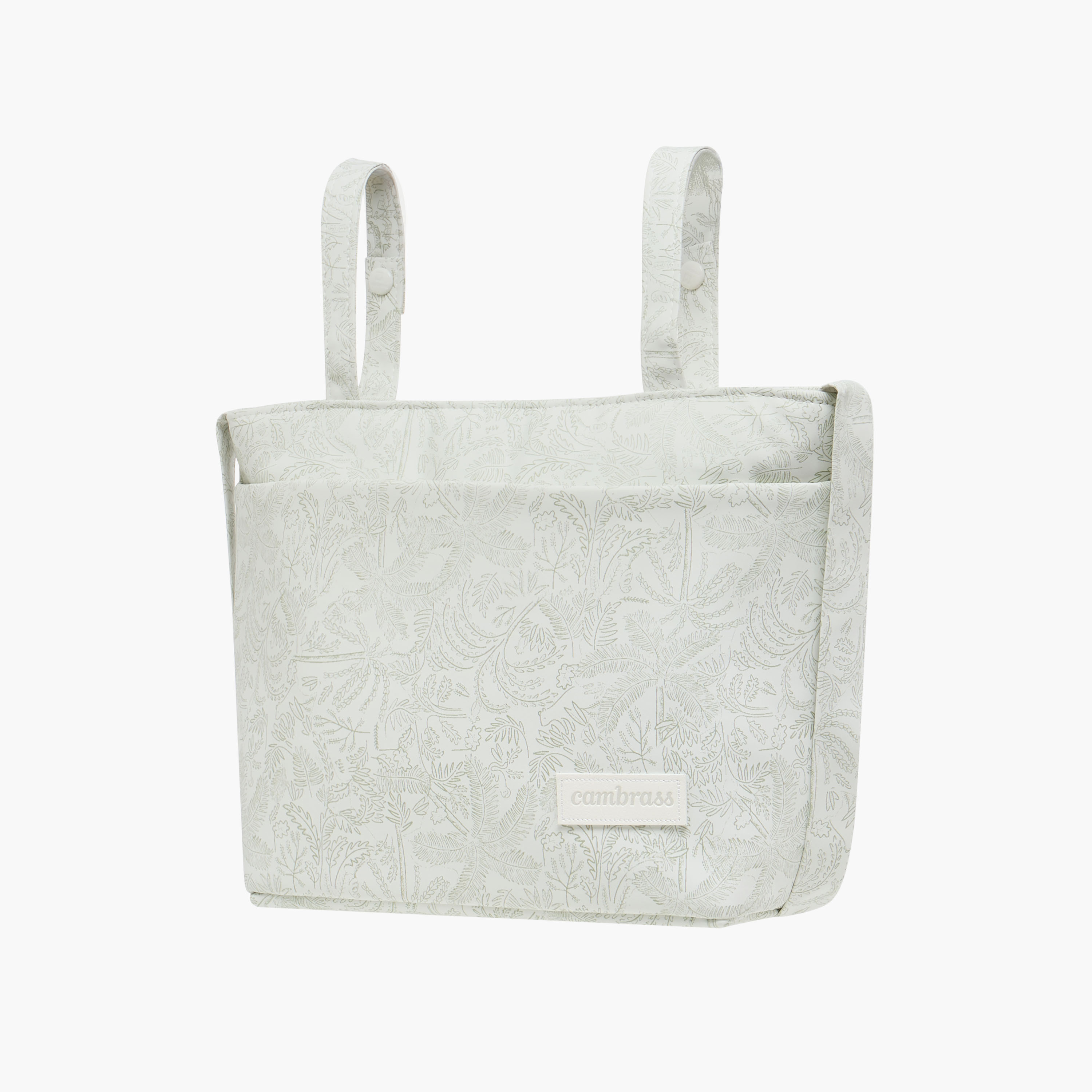 Cambrass Botanical Print Diaper Bag with Zip Closure-baby-diapering-diaperbags-image-1