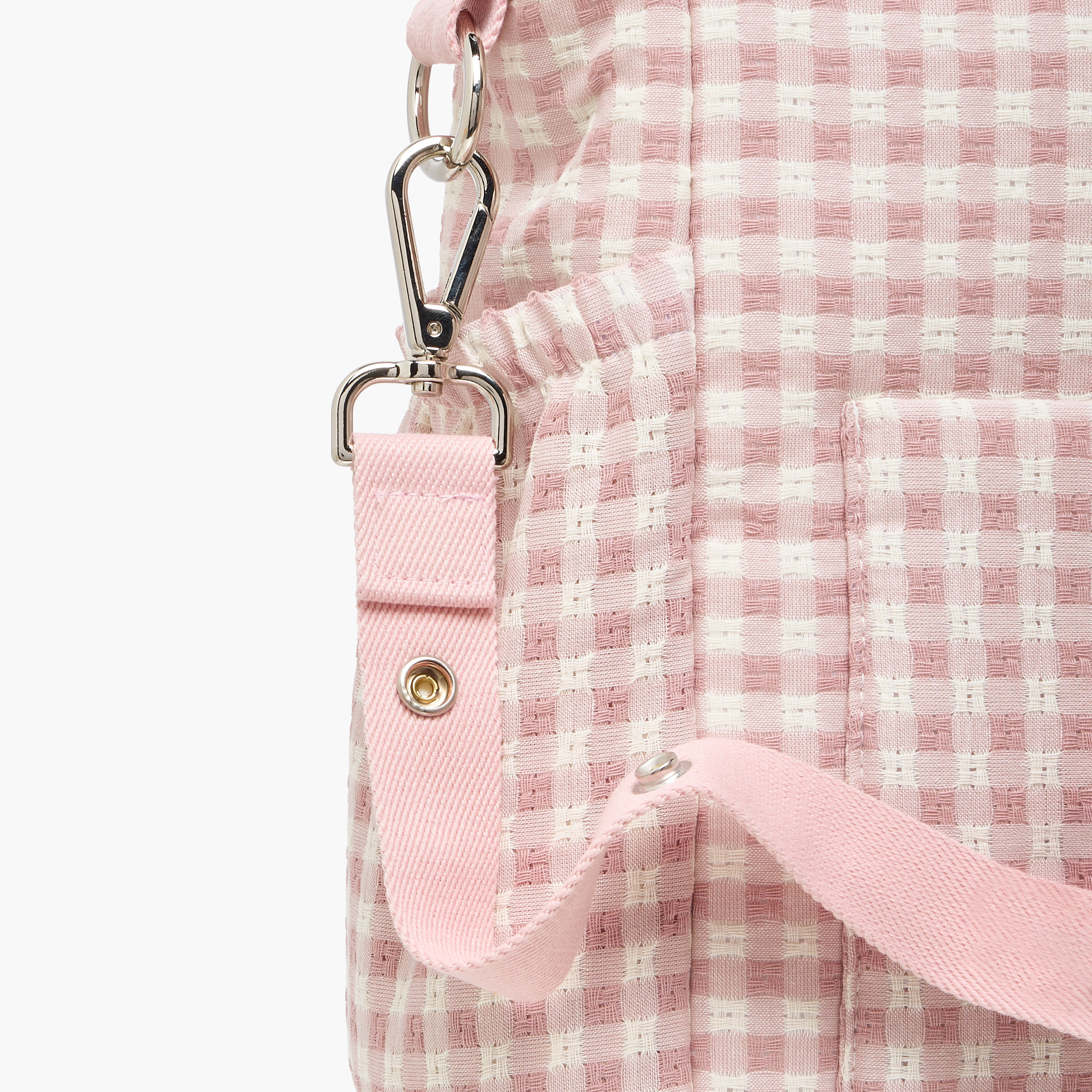 Cambrass Checked Diaper Bag with Zip Closure-baby-diapering-diaperbags-image-6