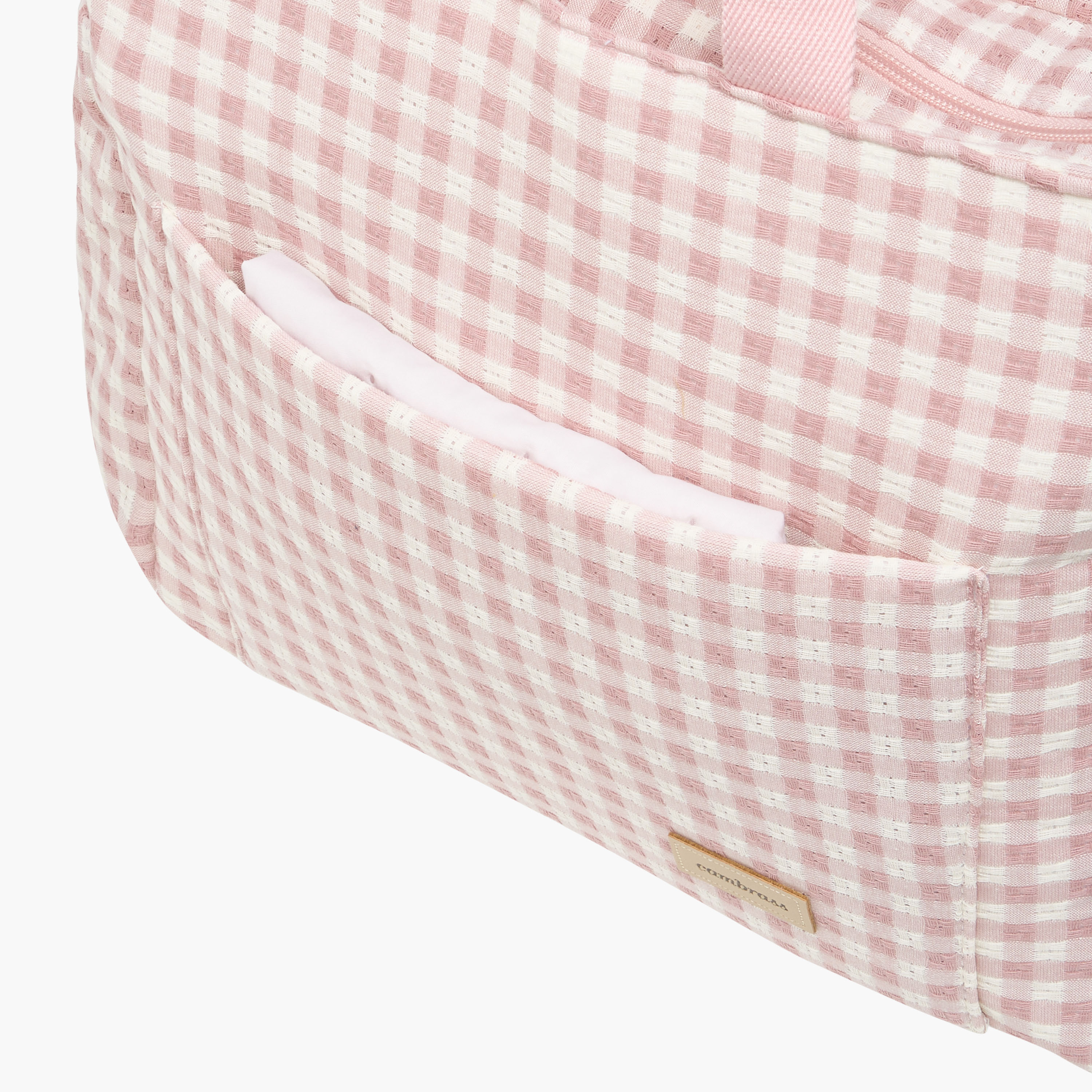 Cambrass Checked Diaper Bag with Zip Closure-baby-diapering-diaperbags-image-9