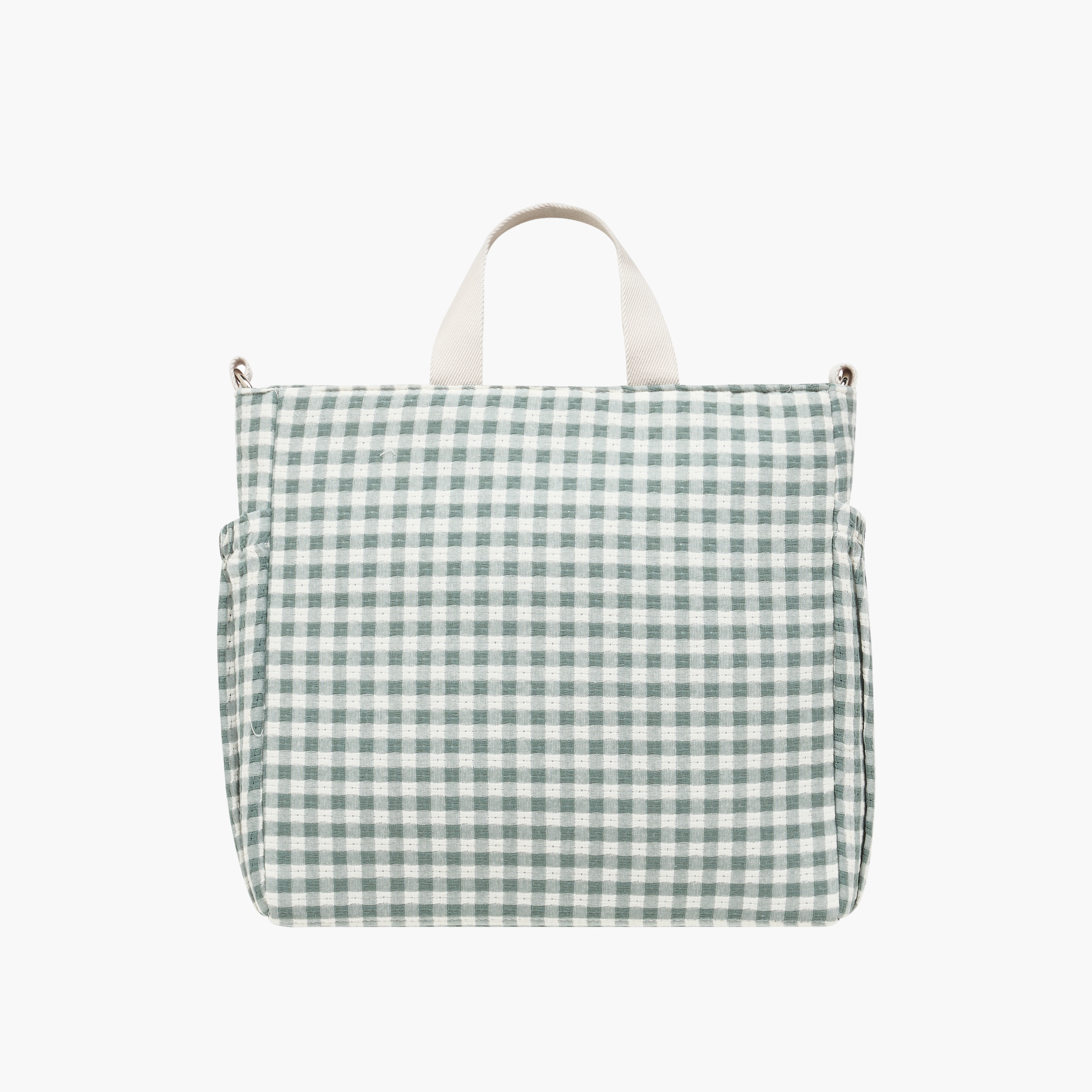 Cambrass Checked Diaper Bag with Zip Closure-baby-diapering-diaperbags-image-3