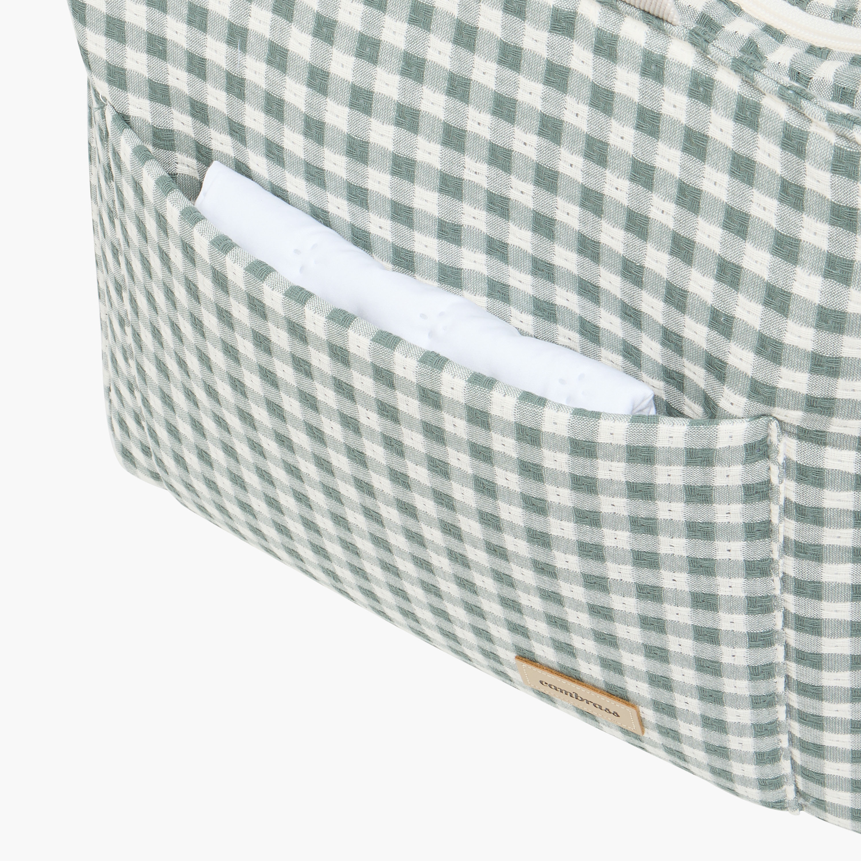 Cambrass Checked Diaper Bag with Zip Closure-baby-diapering-diaperbags-image-9