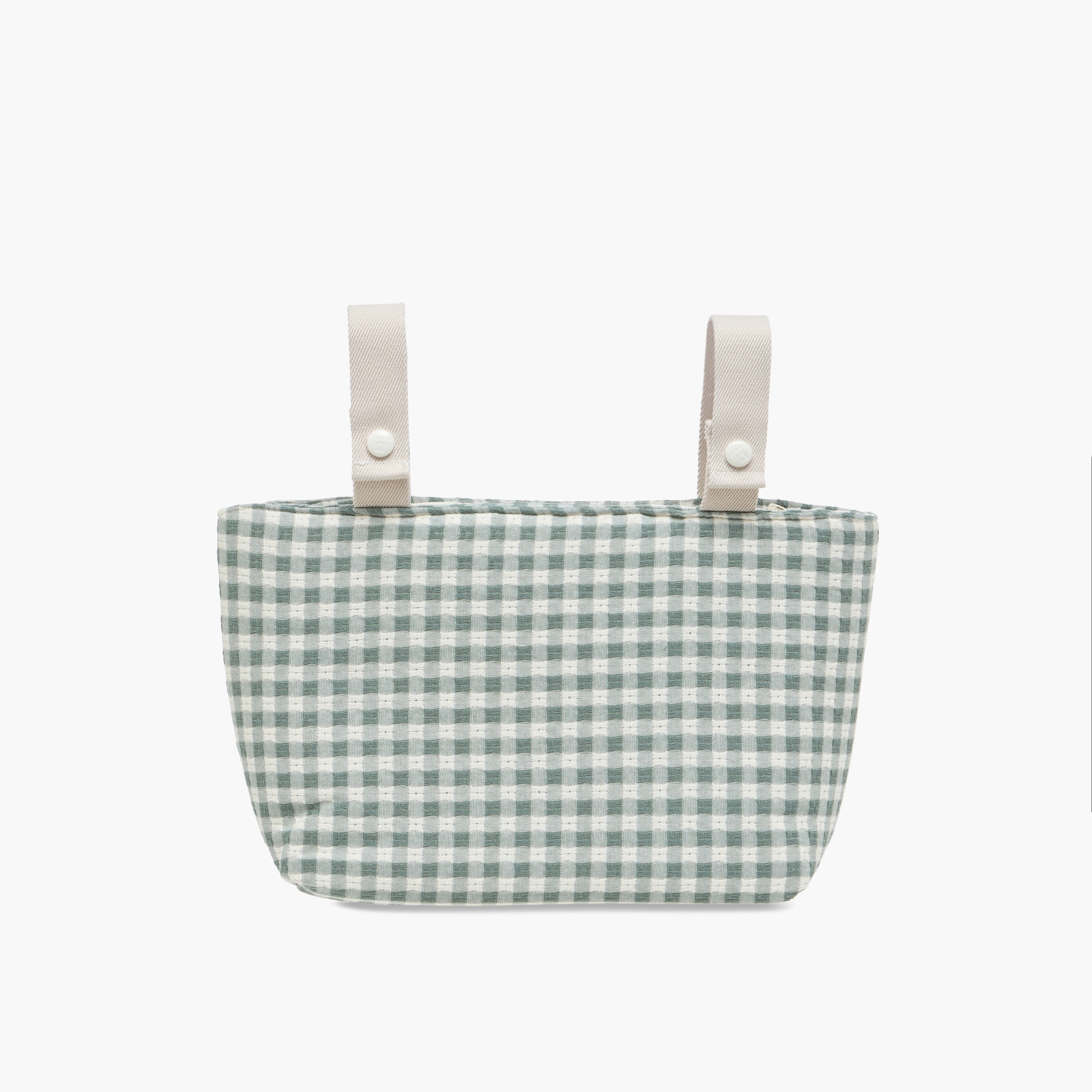 Cambrass Gingham Checked Diaper Bag with Zip Closure-baby-diapering-diaperbags-image-3