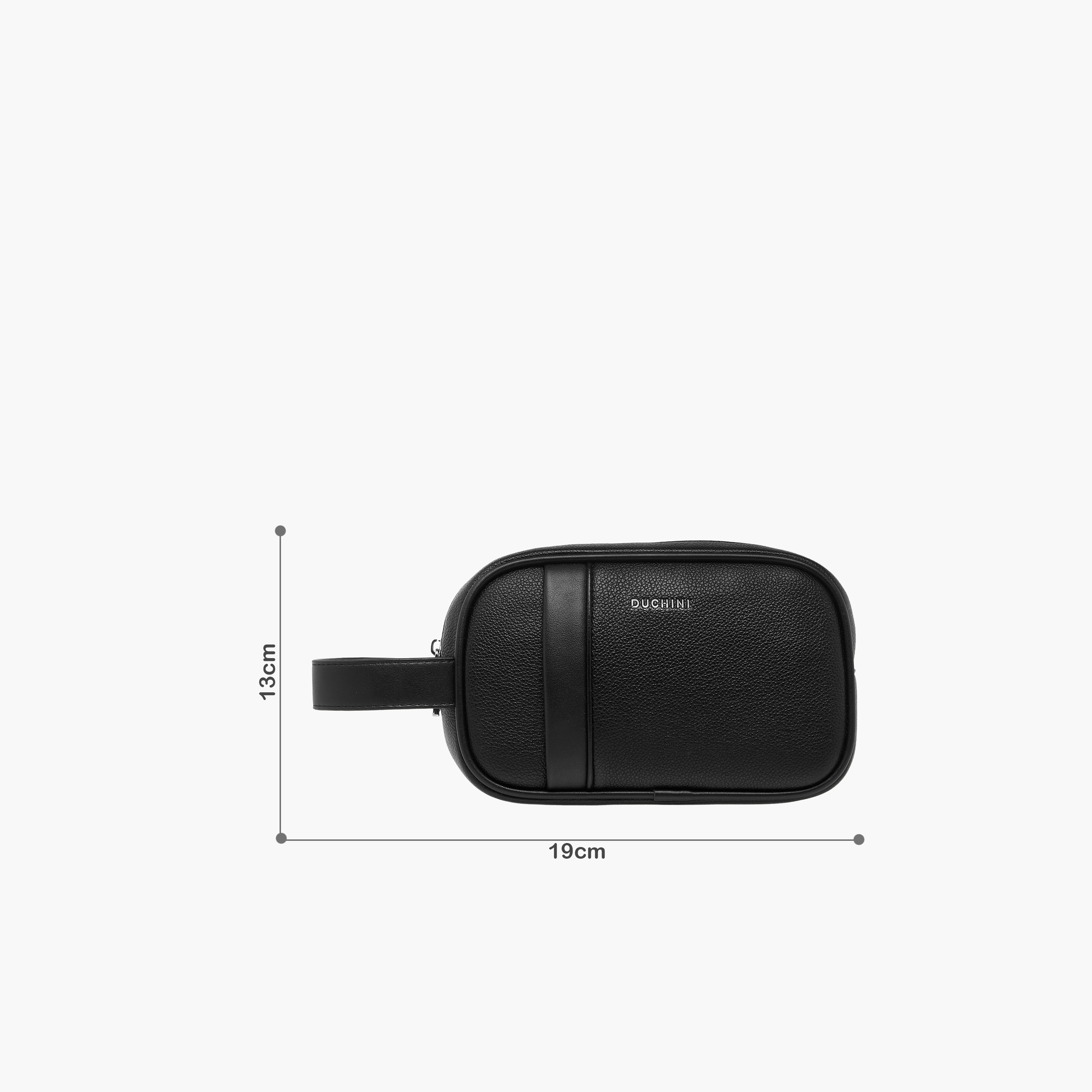 Duchini Panelled Pouch with Zip Closure-men-bags-image-2