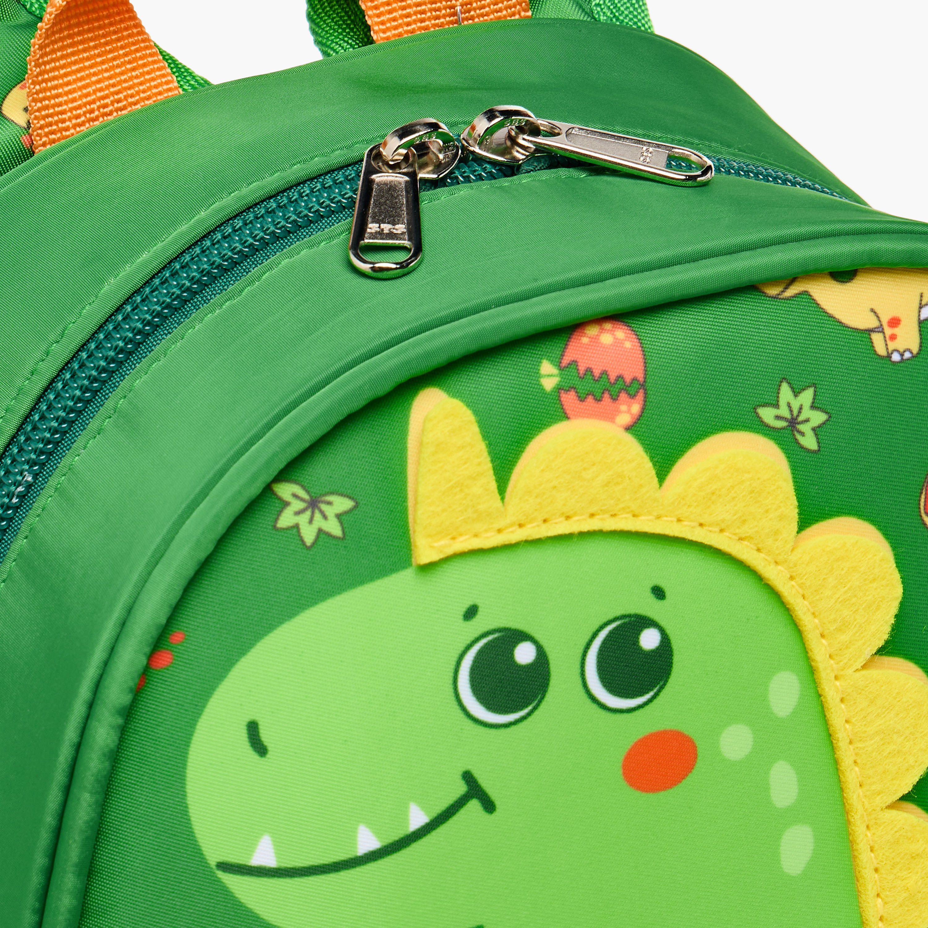 Supercute Dinosaur Print Backpack with Shoulder Straps and Detachable Pouches - 26x10x28 cms-school-bagsandbackpacks-backpacks-image-9