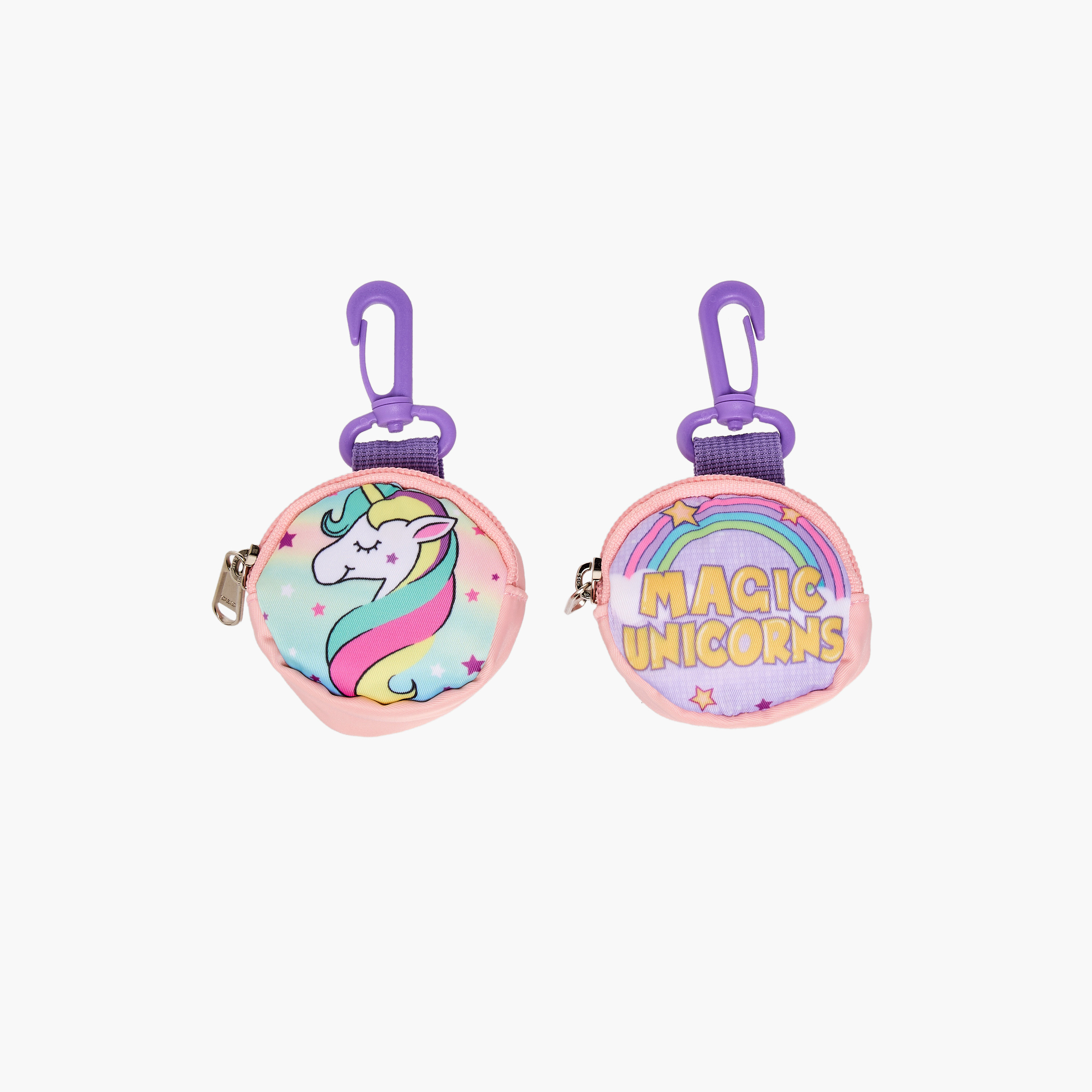 Supercute Unicorn Print Backpack with Shoulder Straps and Detachable Pouches - 26x10x28 cms-promo_LS20_OMN-image-8
