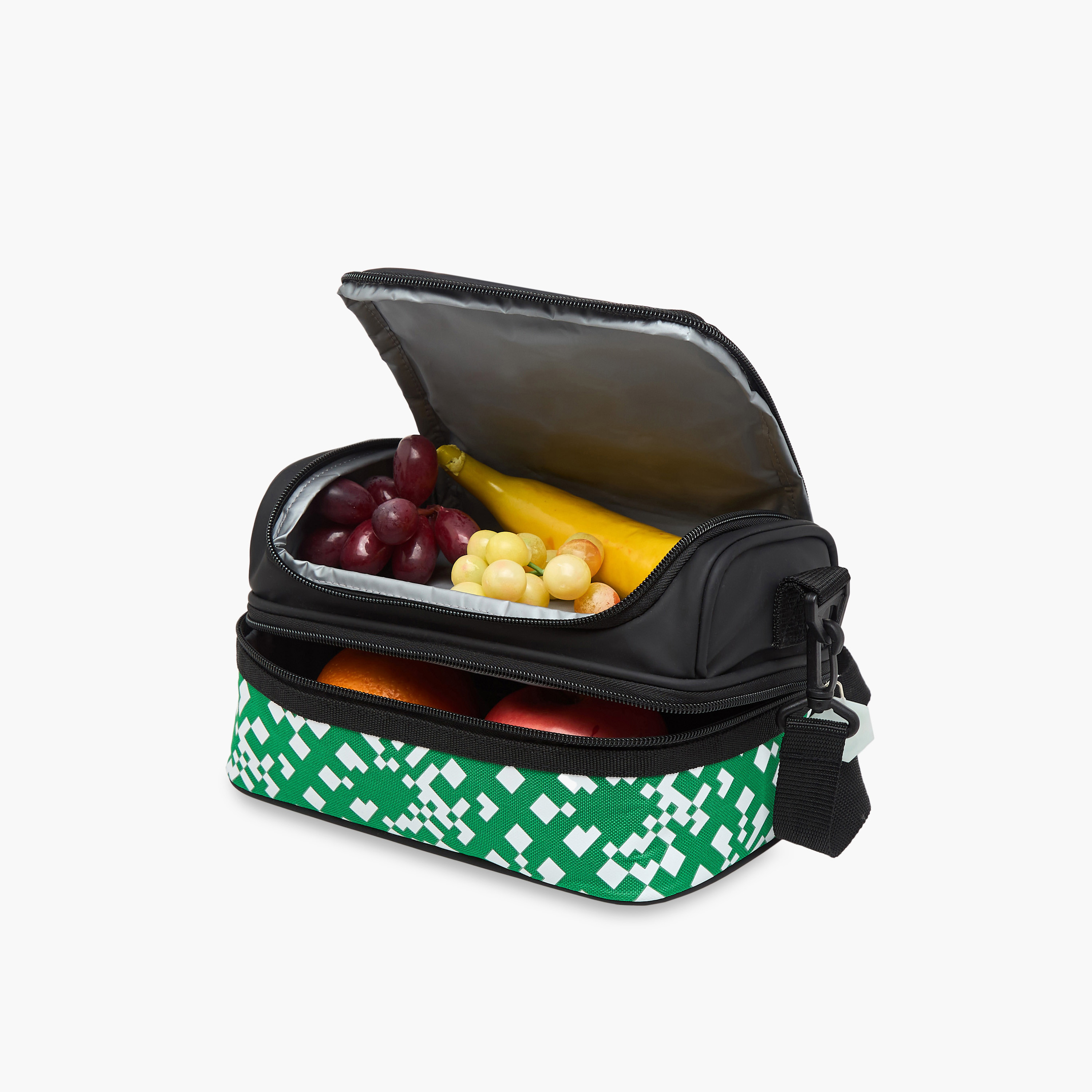 شنطة غداء بطبقة مزدوجة وطبعات ألعاب وسحاب إغلاق من جونيورز-school-lunchessentials-lunchbags-image-8