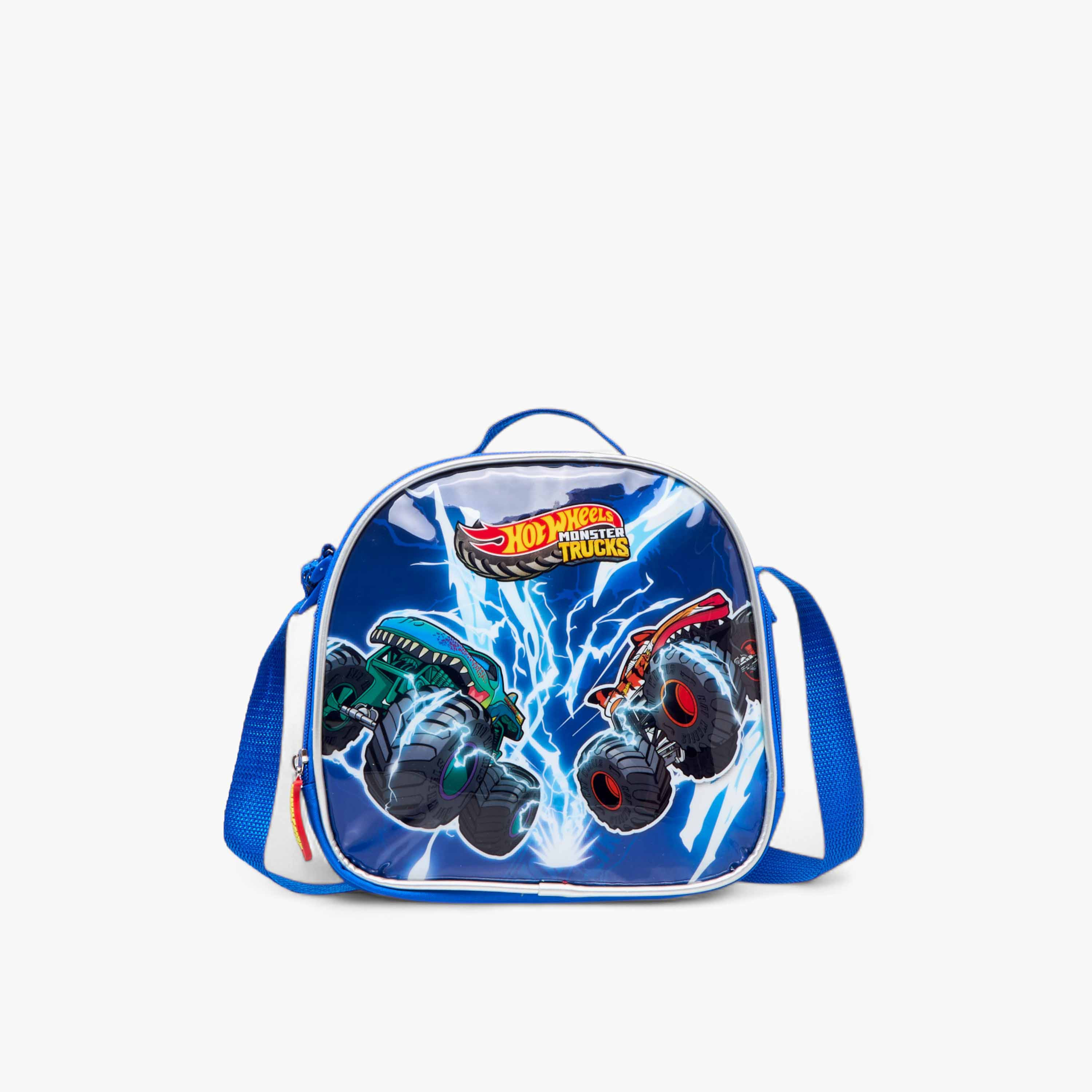 Hot Wheels Monster Truck Print 3-Piece Trolley Backpack Set - 16 inches-school-bagsandbackpacks-trolleybags-image-16