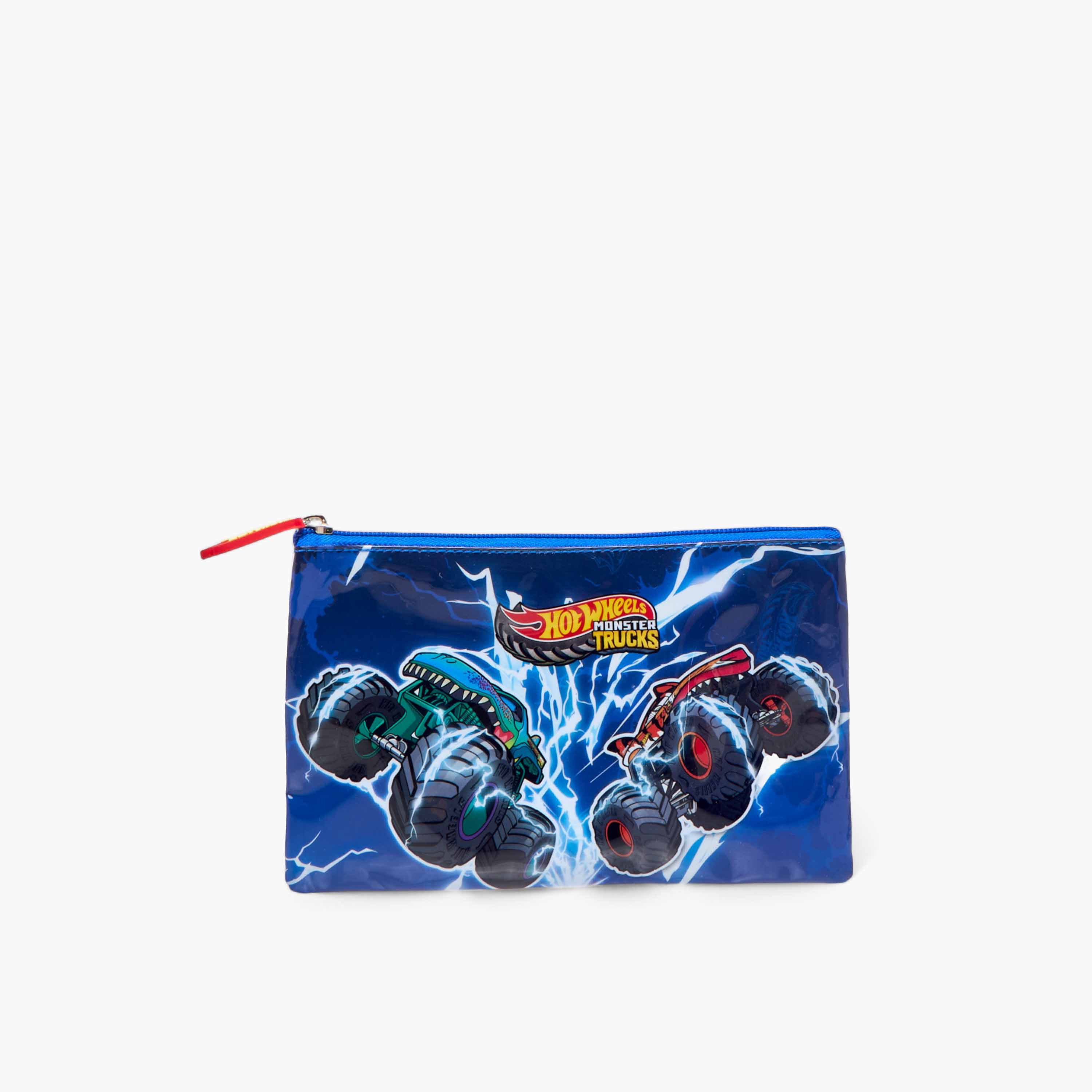 Hot Wheels Monster Truck Print 3-Piece Trolley Backpack Set - 16 inches-school-bagsandbackpacks-trolleybags-image-19