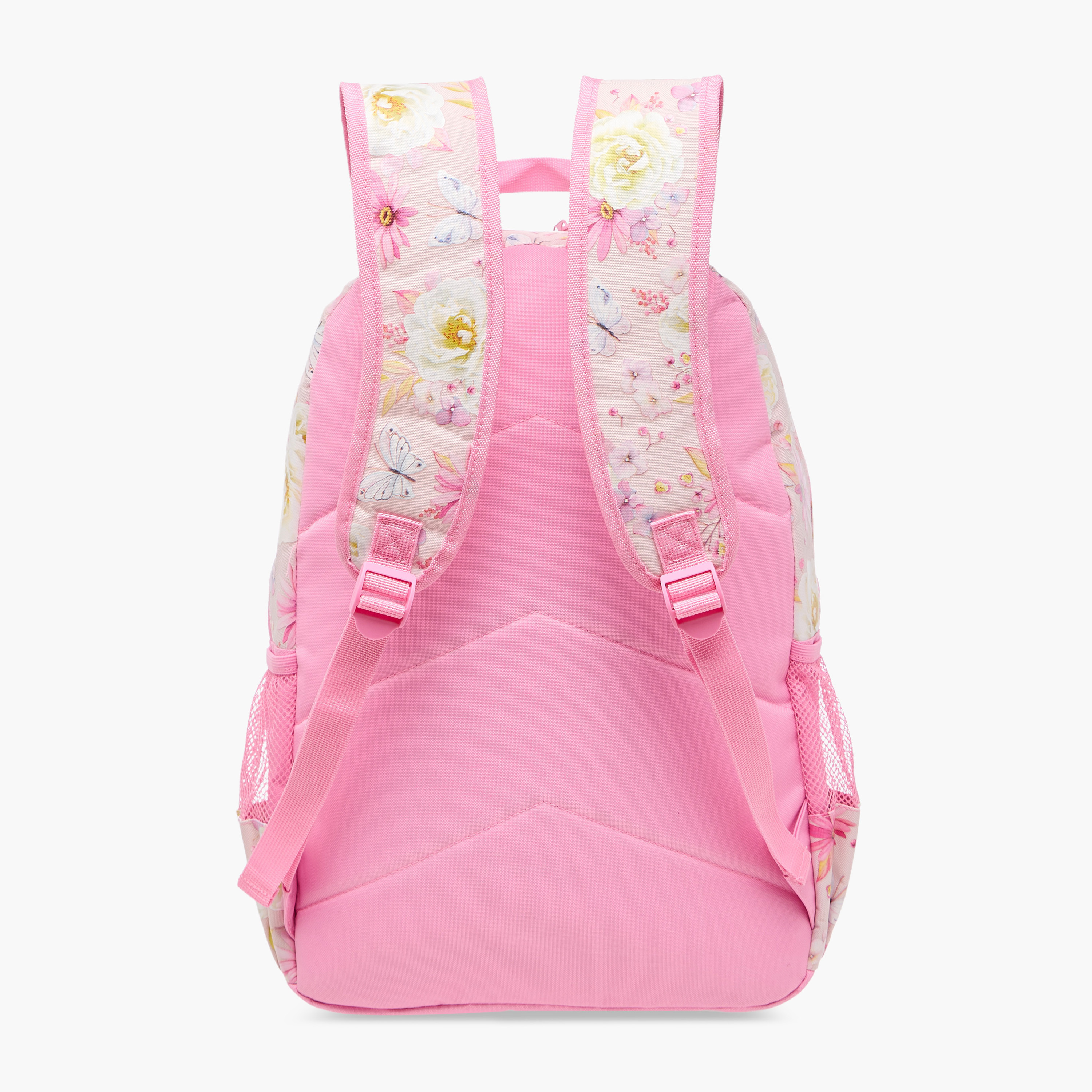 Nova Floral Print Backpack with Adjustable Straps and Zip Closure - 18 inches-school-bagsandbackpacks-backpacks-image-5