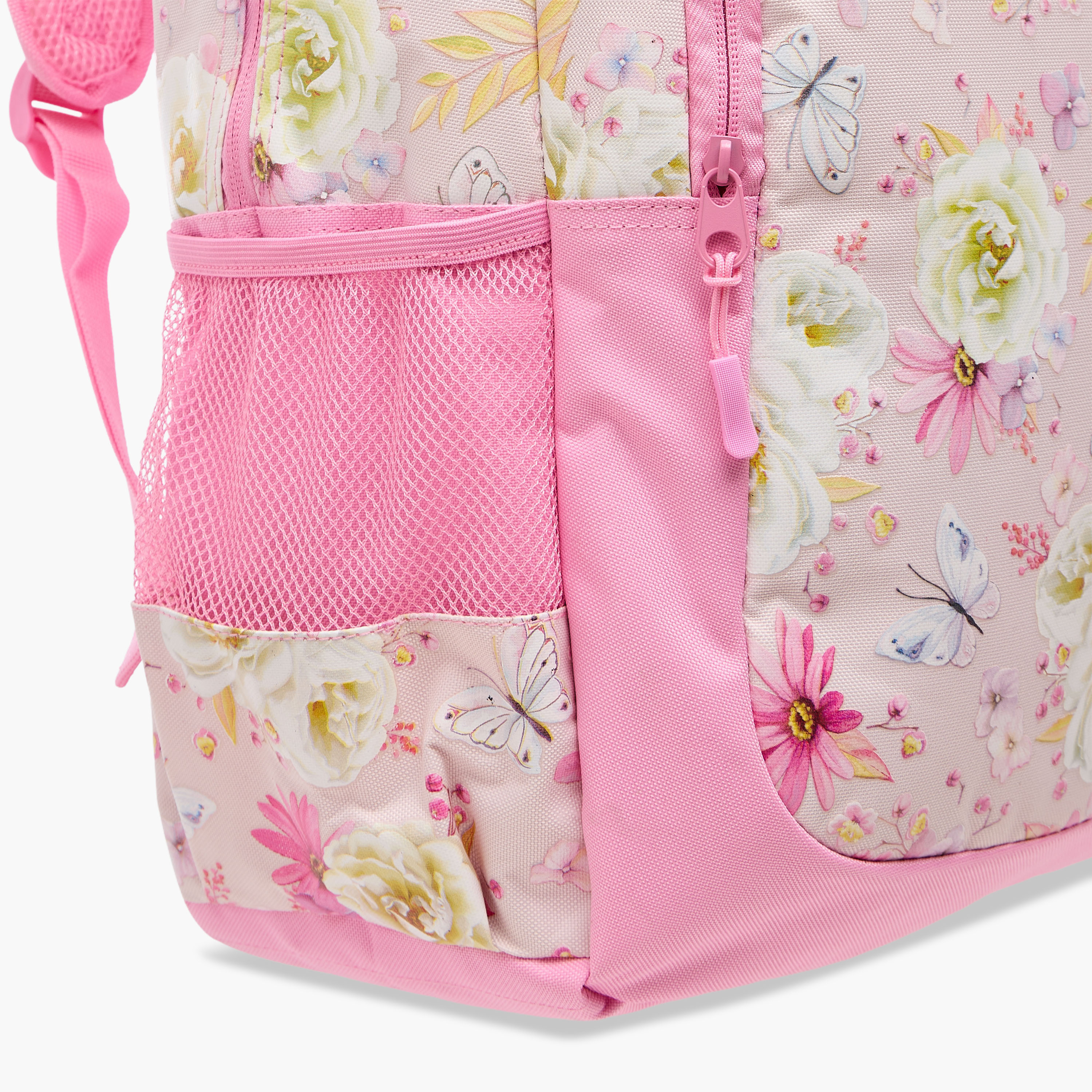 Nova Floral Print Backpack with Adjustable Straps and Zip Closure - 18 inches-school-bagsandbackpacks-backpacks-image-7
