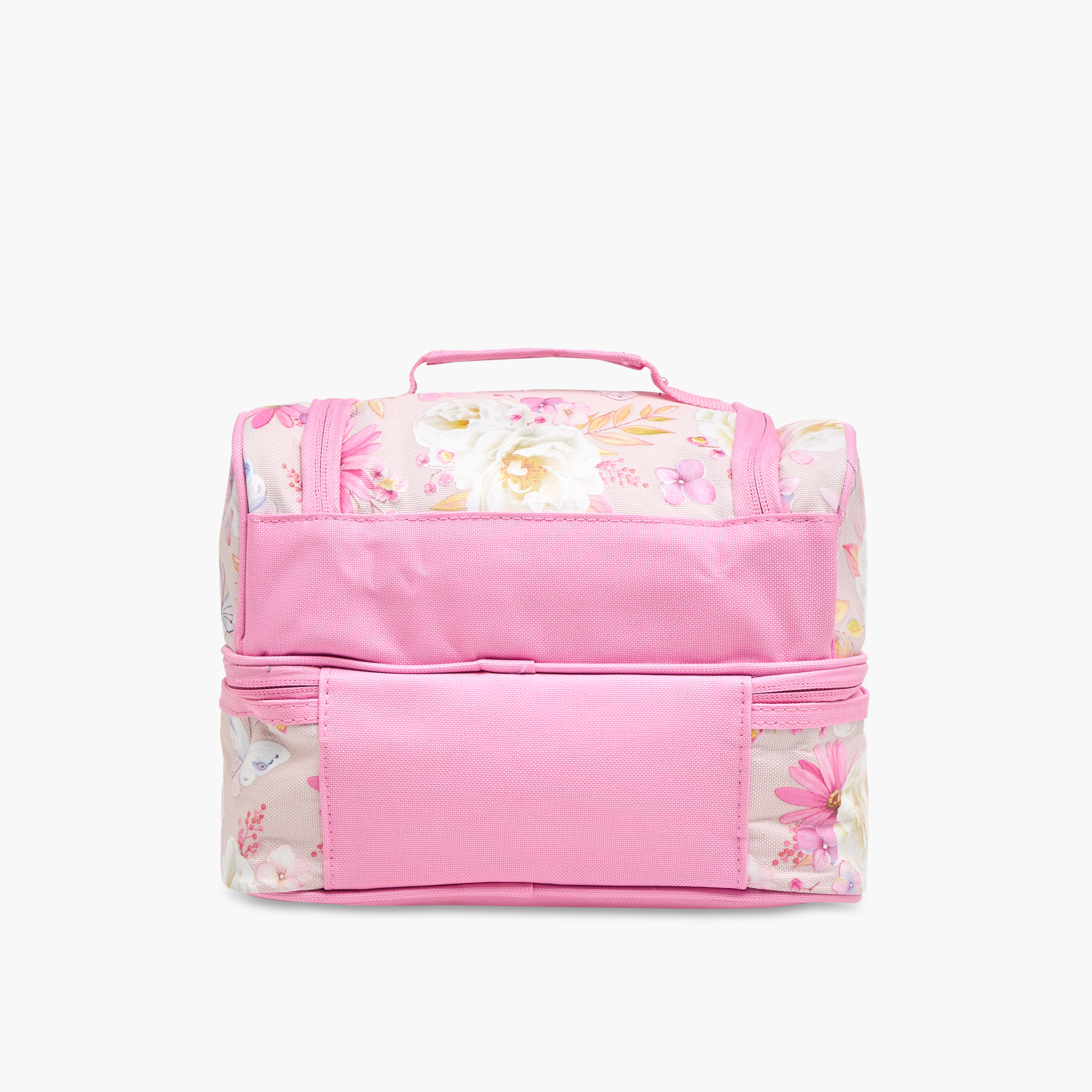 Nova Floral Print Double Layer Lunch Bag with Zip Closure-school-lunchessentials-lunchbags-image-5