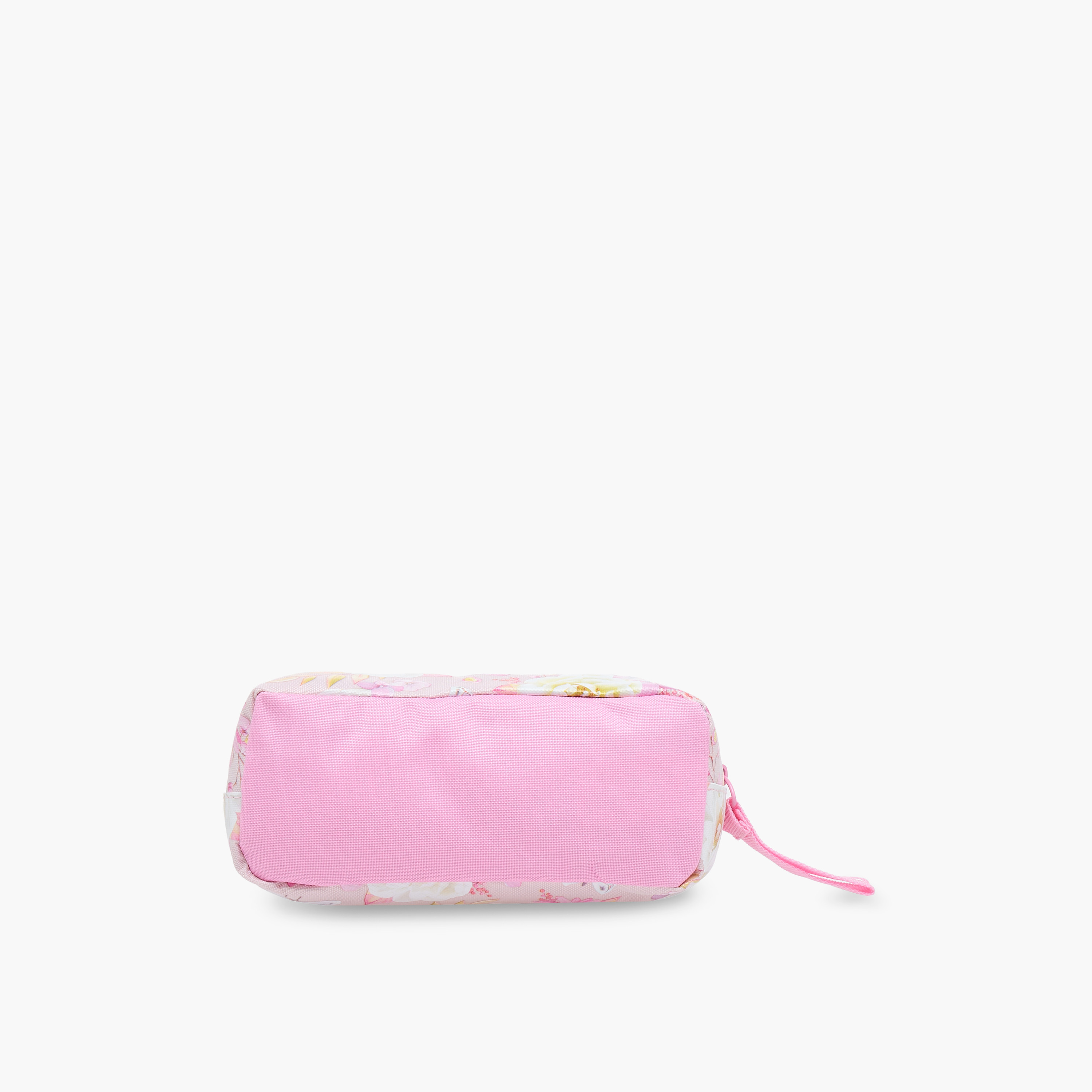 Floral Print Pencil Pouch with Zip Closure-school-stationery-pencilcases-image-3