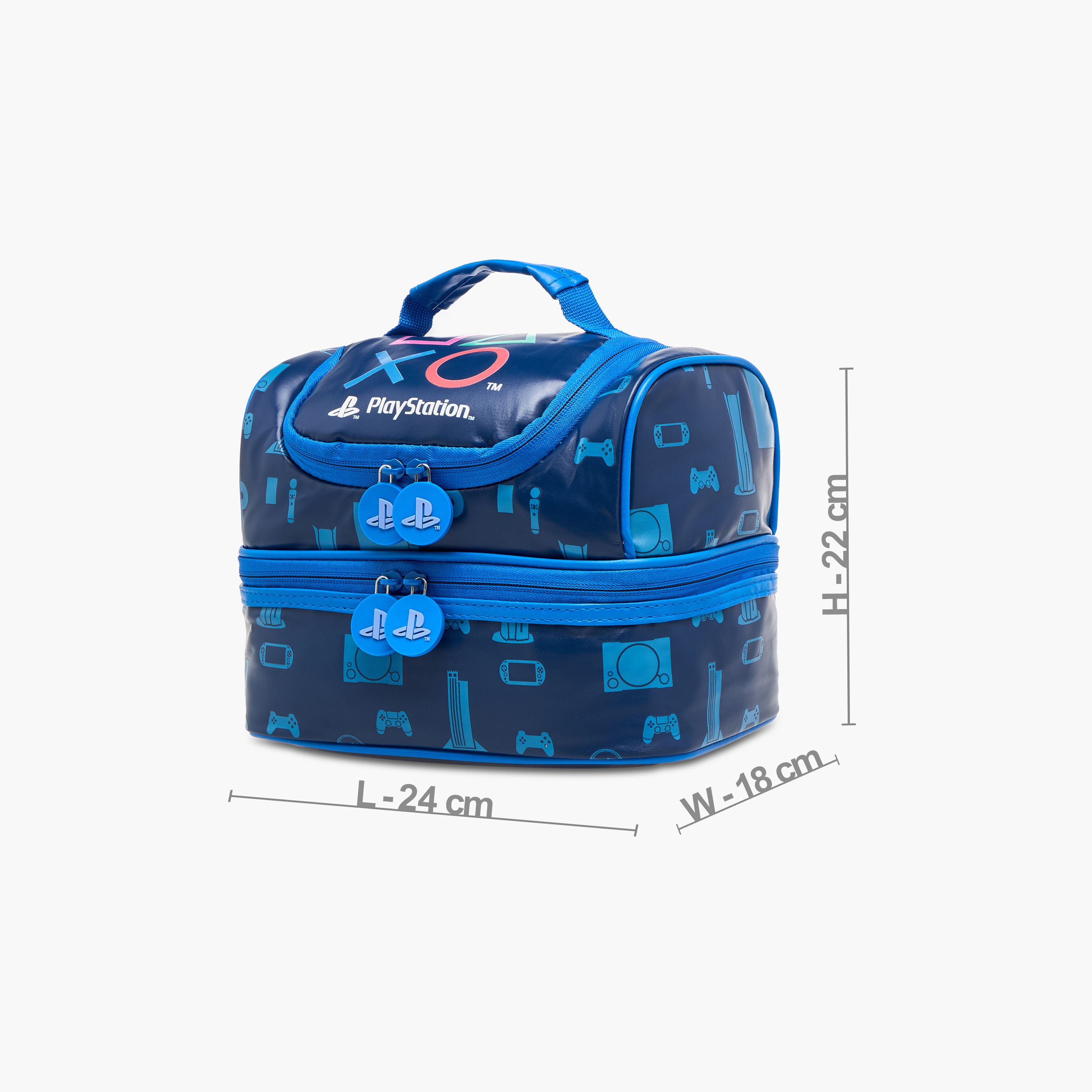 Sony Pictures Playstation Double Layer Lunch Bag with Zip Closure-school-lunchessentials-lunchbags-image-2