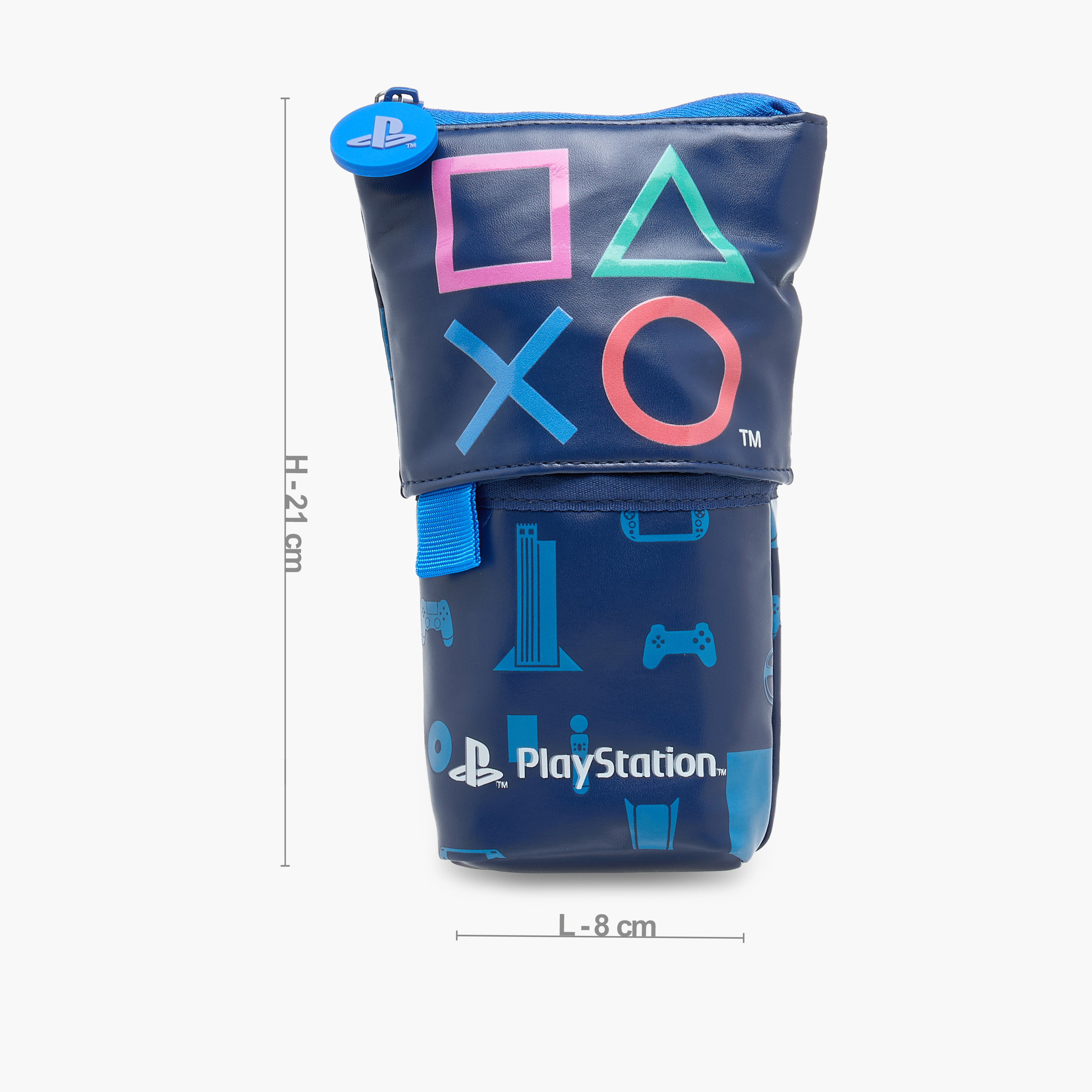 Sony Pictures Playstation Print Pop-Up Pencil Case with Zip Closure-school-stationery-pencilcases-image-2