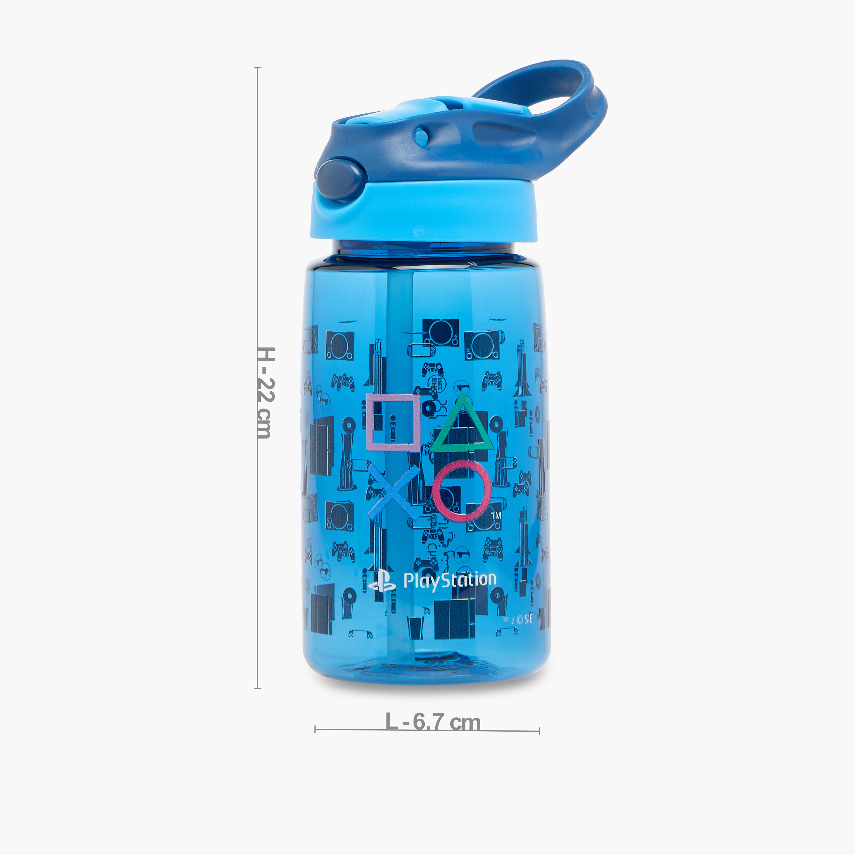 قارورة مياه بطبعات بلايستيشن من سوني بيكتشرز - 480 مل-school-waterbottles-image-2