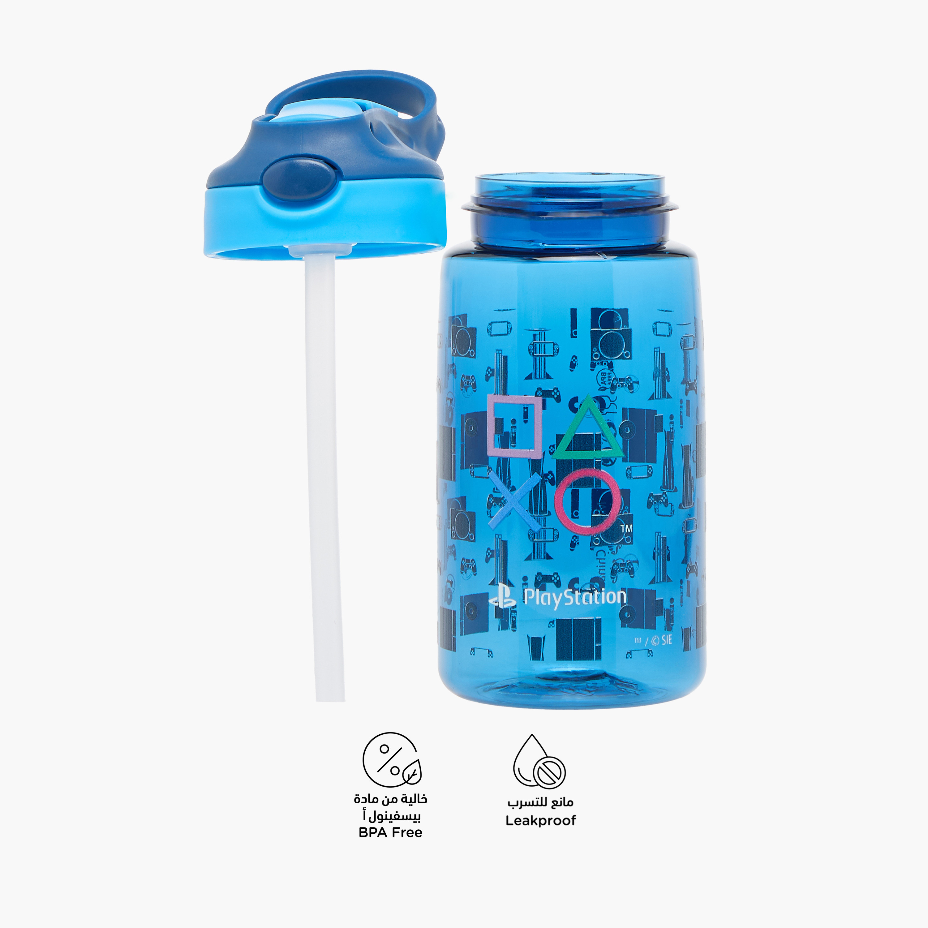 قارورة مياه بطبعات بلايستيشن من سوني بيكتشرز - 480 مل-school-waterbottles-image-4