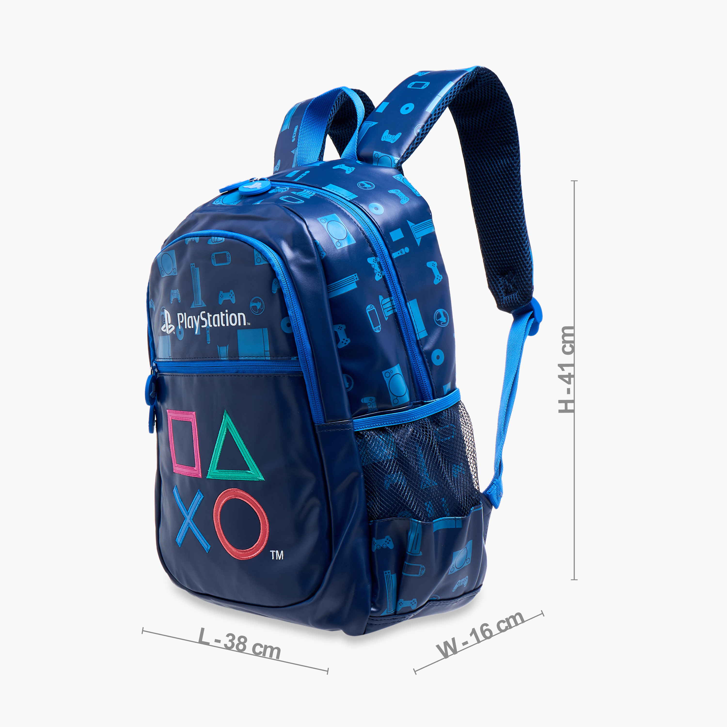 Sony Pictures Playstation Print Backpack with Adjustable Straps and Zip Closure - 16 inches-school-bagsandbackpacks-backpacks-image-4