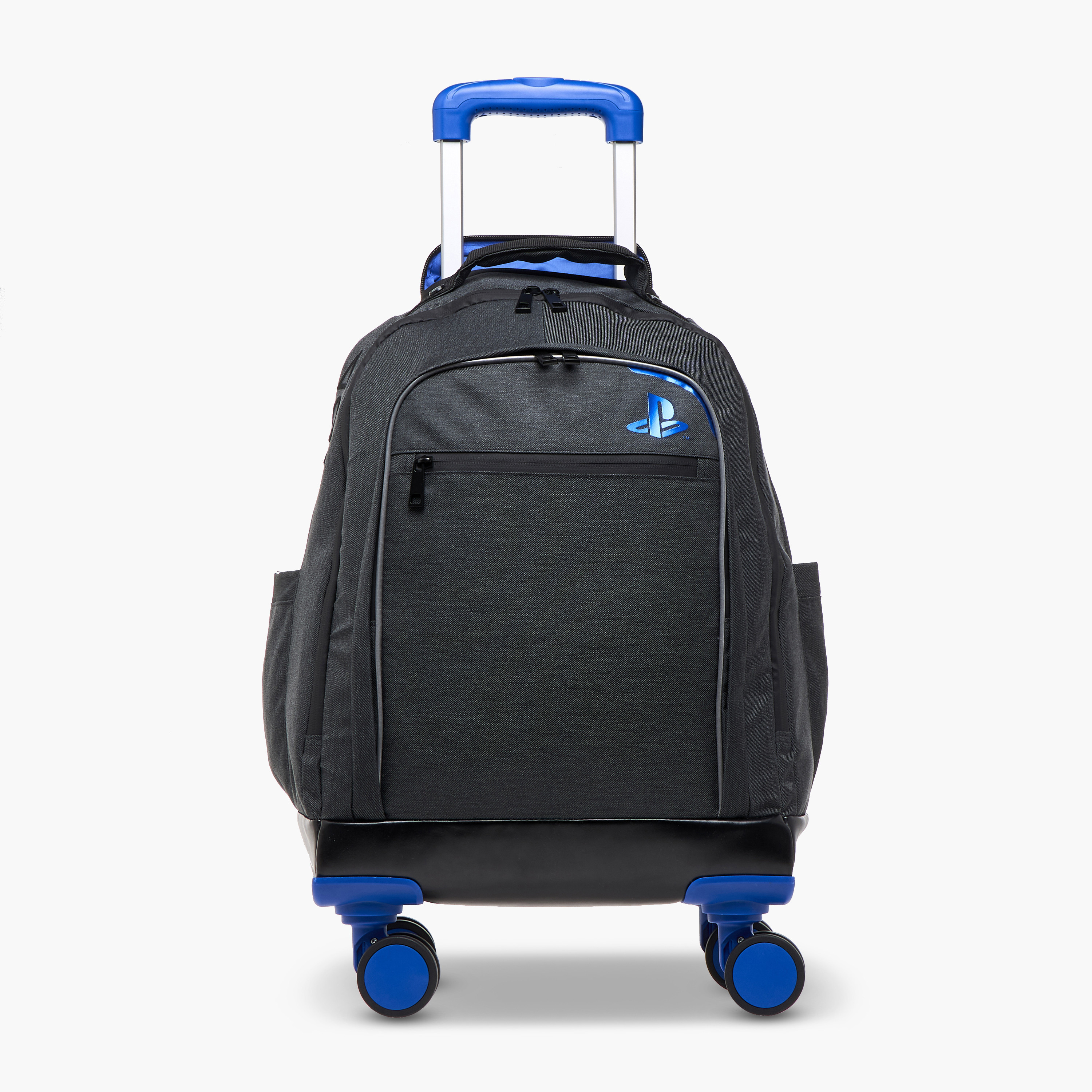 Sony Pictures Solid Trolley Backpack with Retractable Handle - 18 inches-school-bagsandbackpacks-trolleybags-image-1
