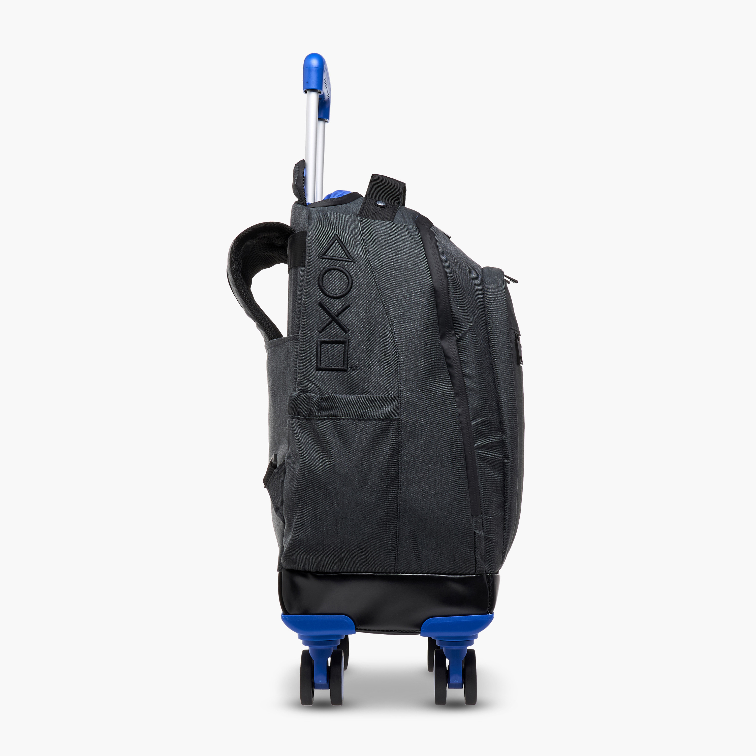 Sony Pictures Solid Trolley Backpack with Retractable Handle - 18 inches-school-bagsandbackpacks-trolleybags-image-5