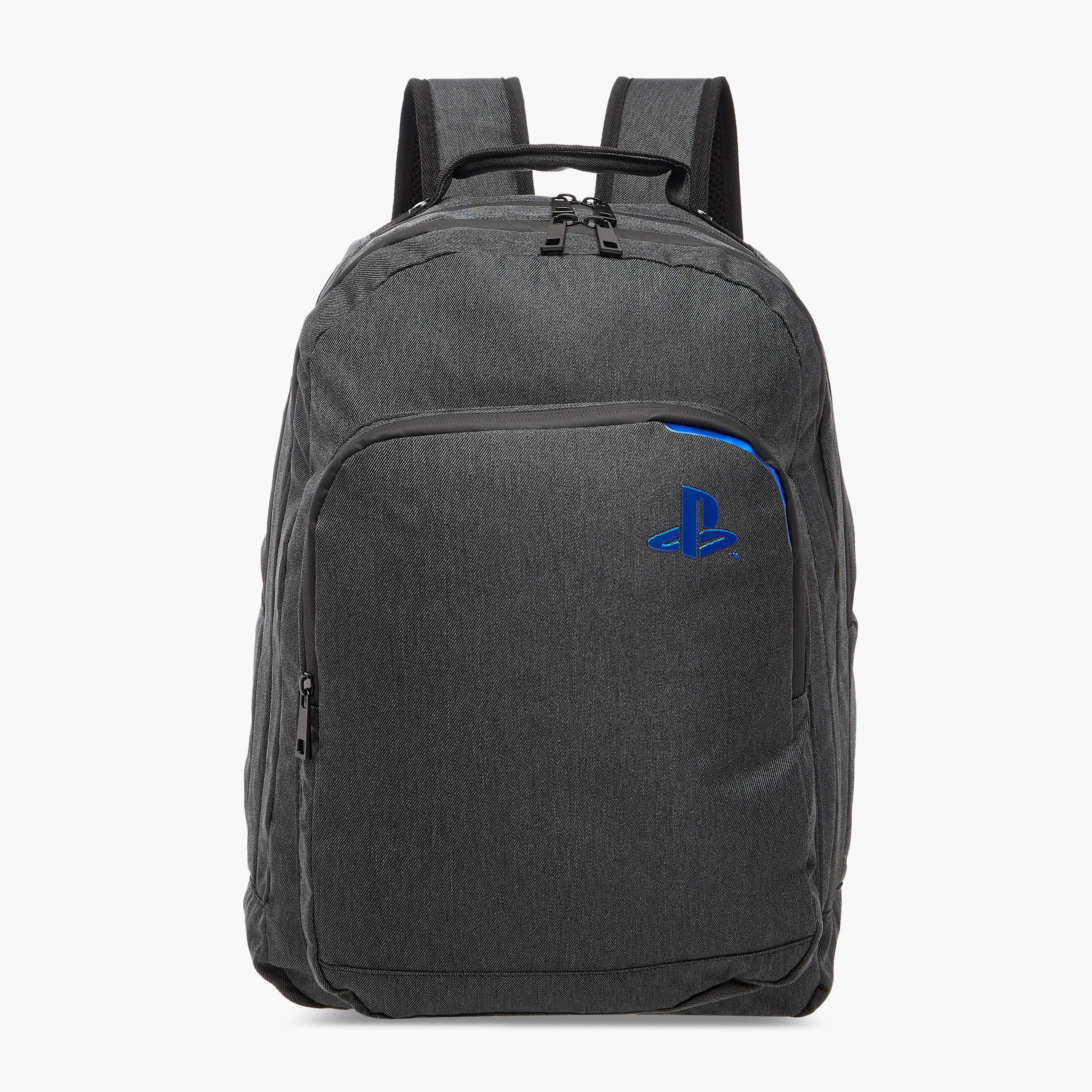 Sony Pictures Playstation Embroidered Backpack with Adjustable Straps and Zip Closure - 17 inches-school-bagsandbackpacks-backpacks-image-1