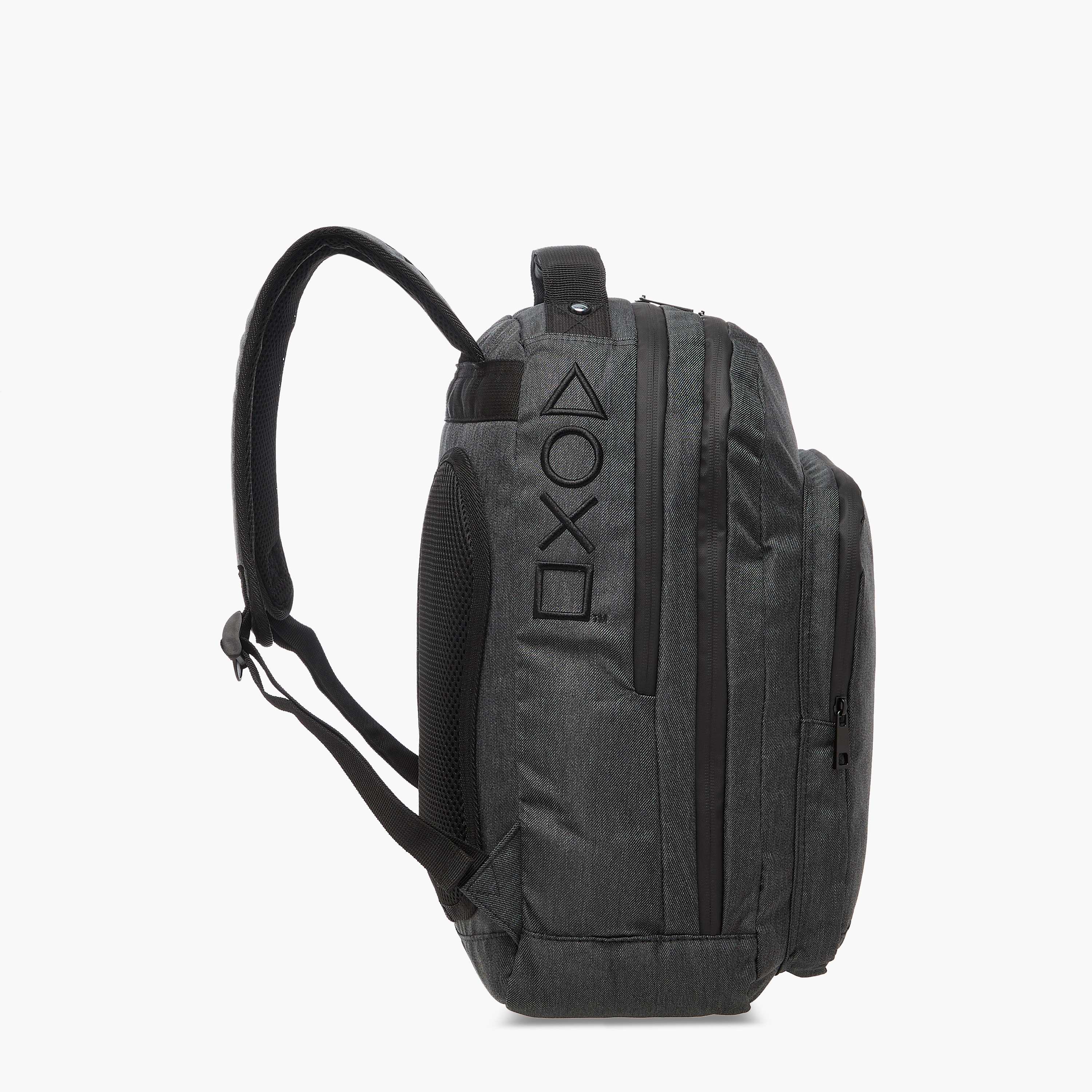 Sony Pictures Playstation Embroidered Backpack with Adjustable Straps and Zip Closure - 17 inches-school-bagsandbackpacks-backpacks-image-5