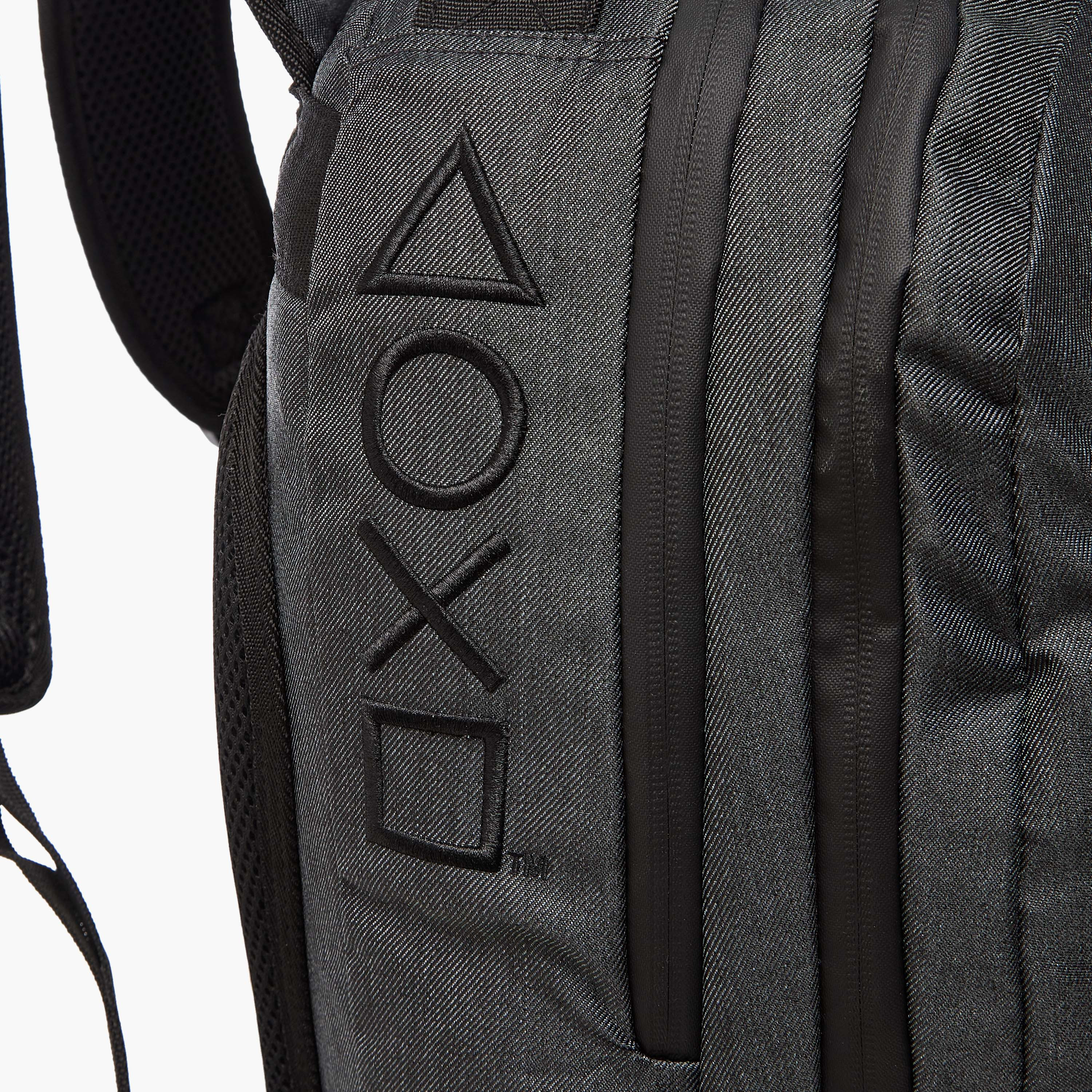Sony Pictures Playstation Embroidered Backpack with Adjustable Straps and Zip Closure - 17 inches-school-bagsandbackpacks-backpacks-image-9