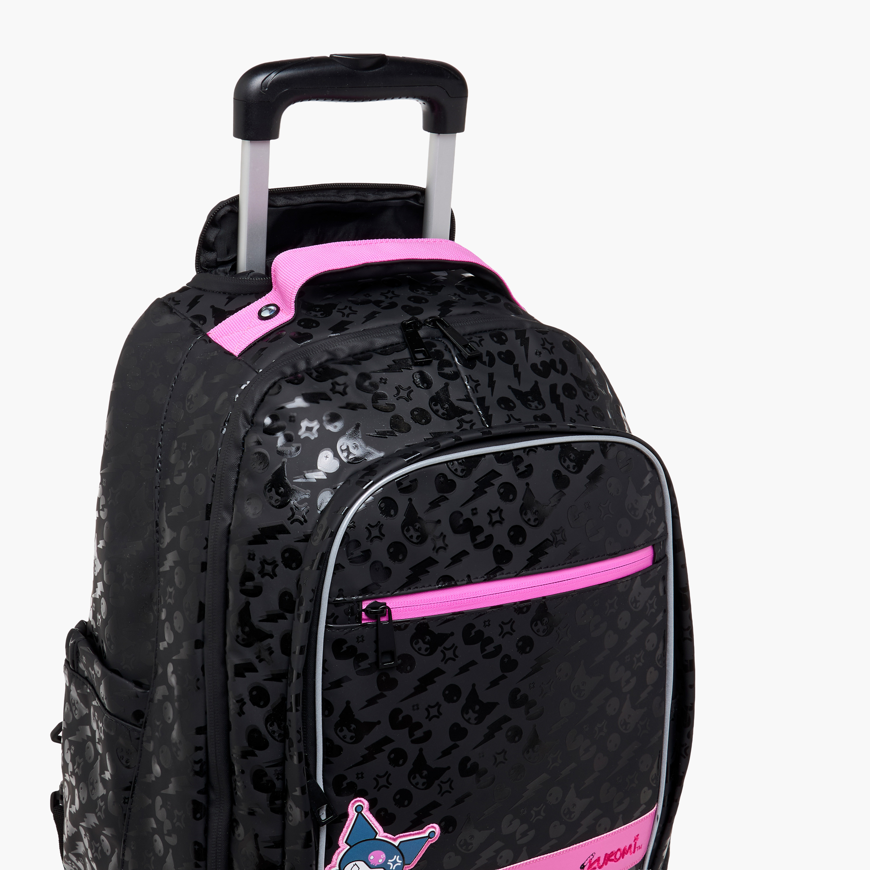 شنطة ظهر ترولي بطبعات كورومي ومقبض قابل للسحب - 18 بوصة-school-bagsandbackpacks-trolleybags-image-9