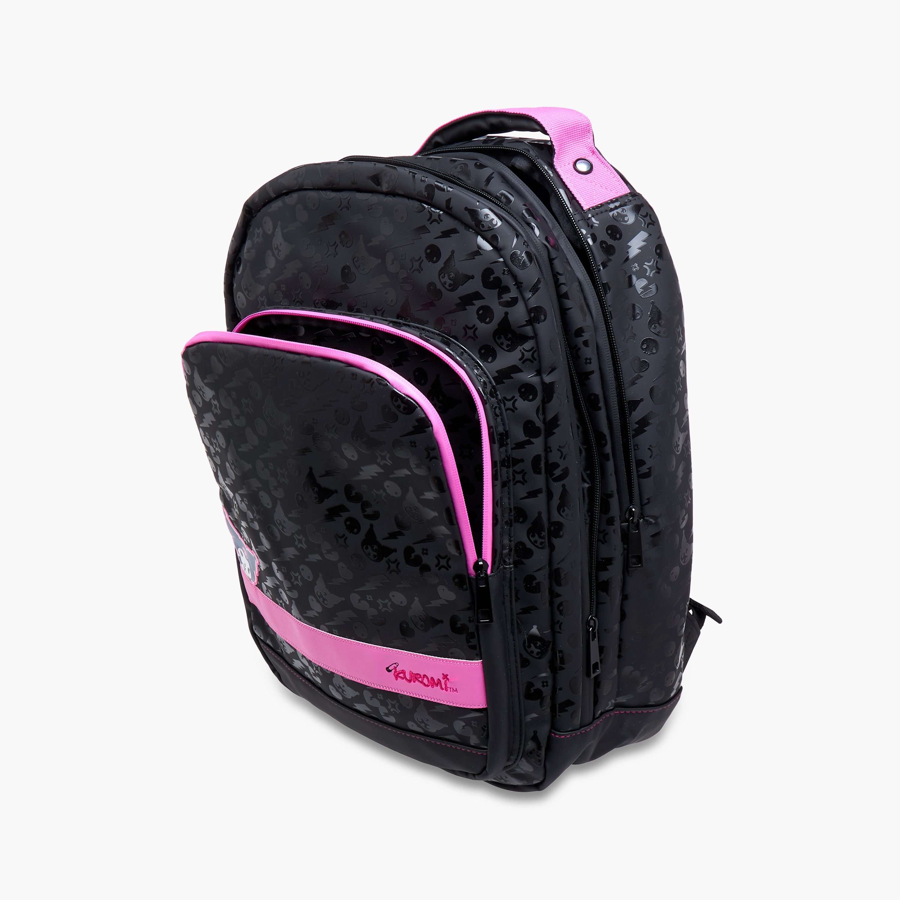 Kuromi Printed Backpack with Adjustable Straps and Zip Closure - 17 inches-school-bagsandbackpacks-backpacks-image-10