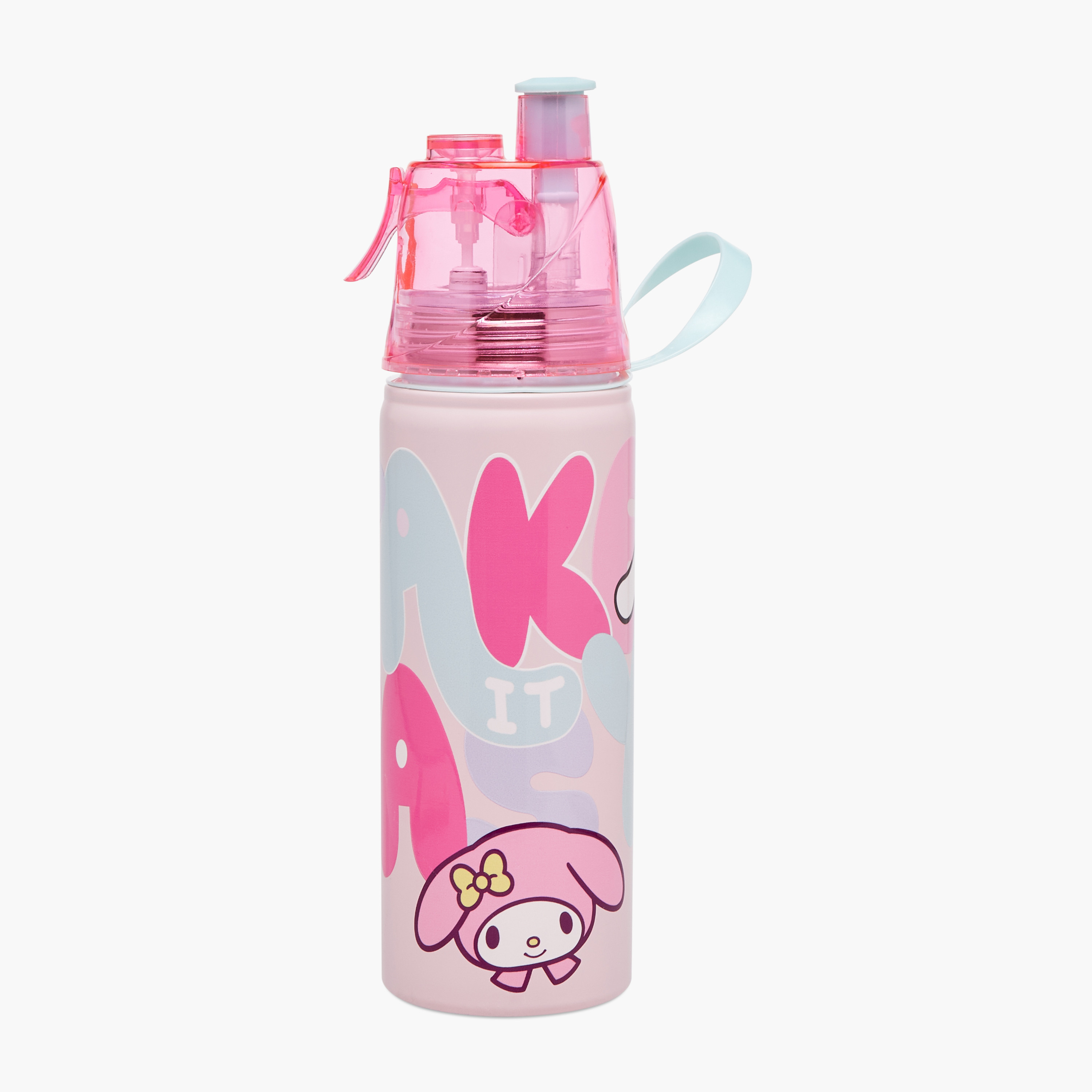 Sanrio My Melody Stainless Steel Water Bottle with Water Mist Trigger – 500 ml-school-waterbottles-image-1