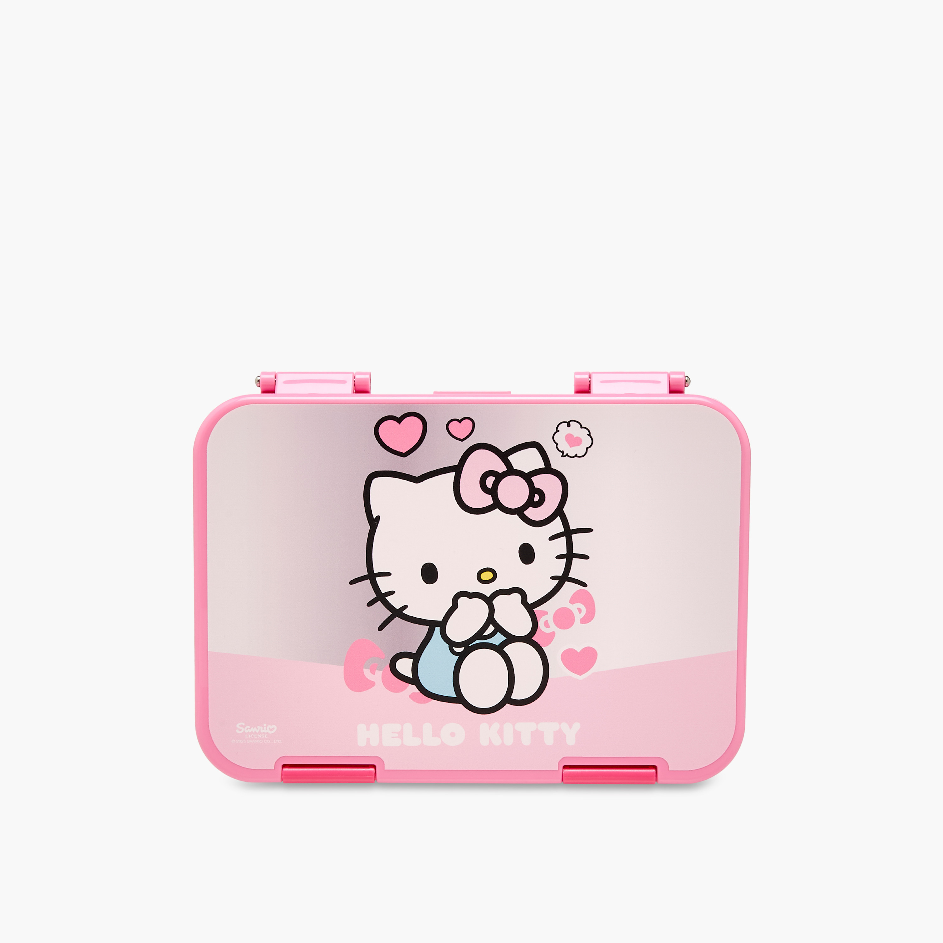 Hello Kitty Print Lunch Box with Clip Lock Closure-school-lunchessentials-lunchboxes-image-3