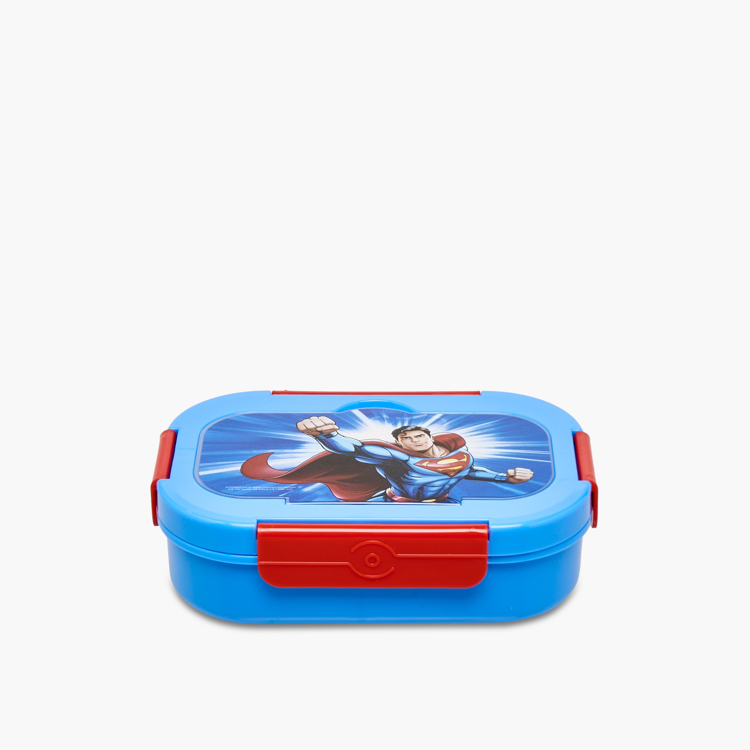 Superman Print Sectioned Lunch Box-school-lunchessentials-lunchboxes-image-1