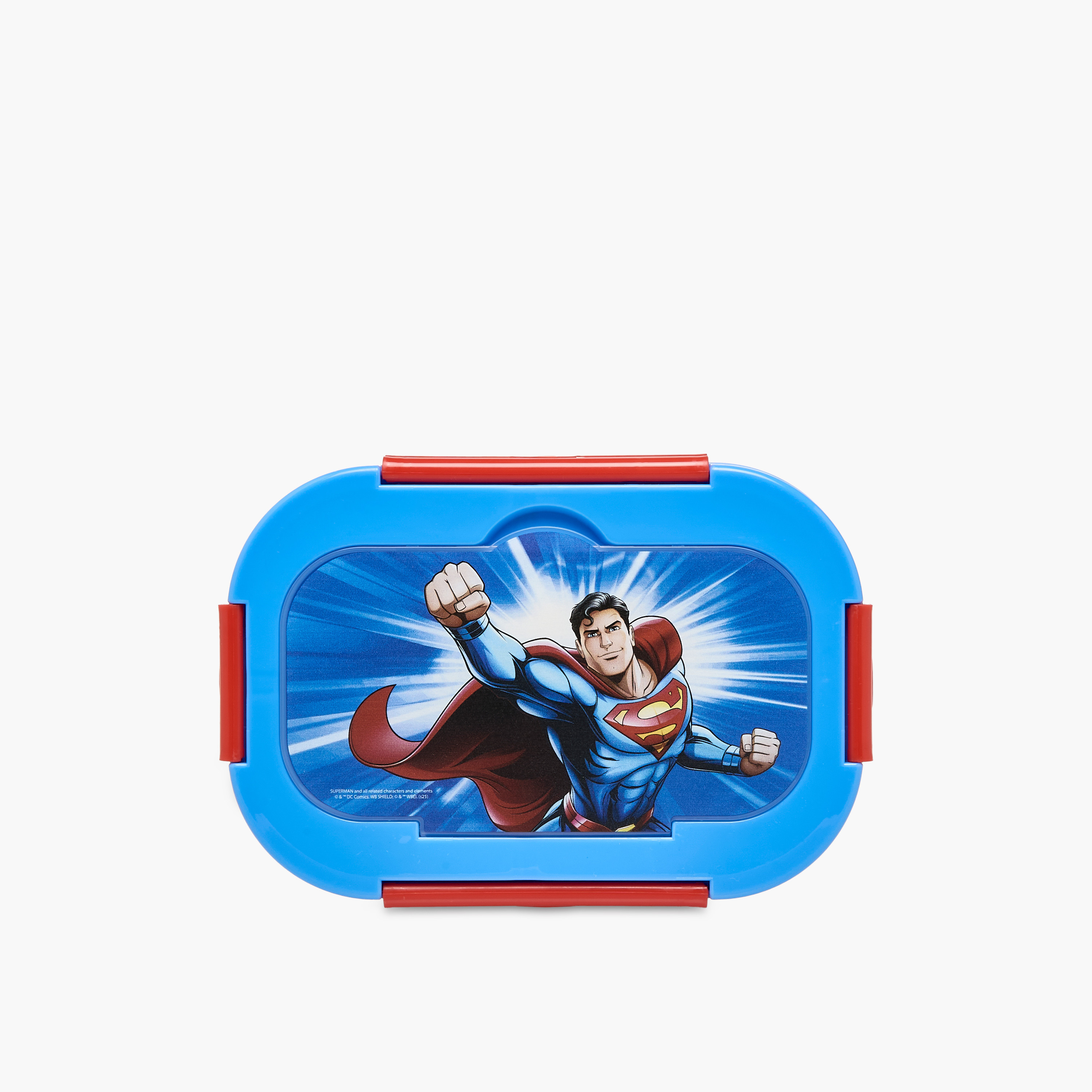 Superman Print Sectioned Lunch Box-school-lunchessentials-lunchboxes-image-3