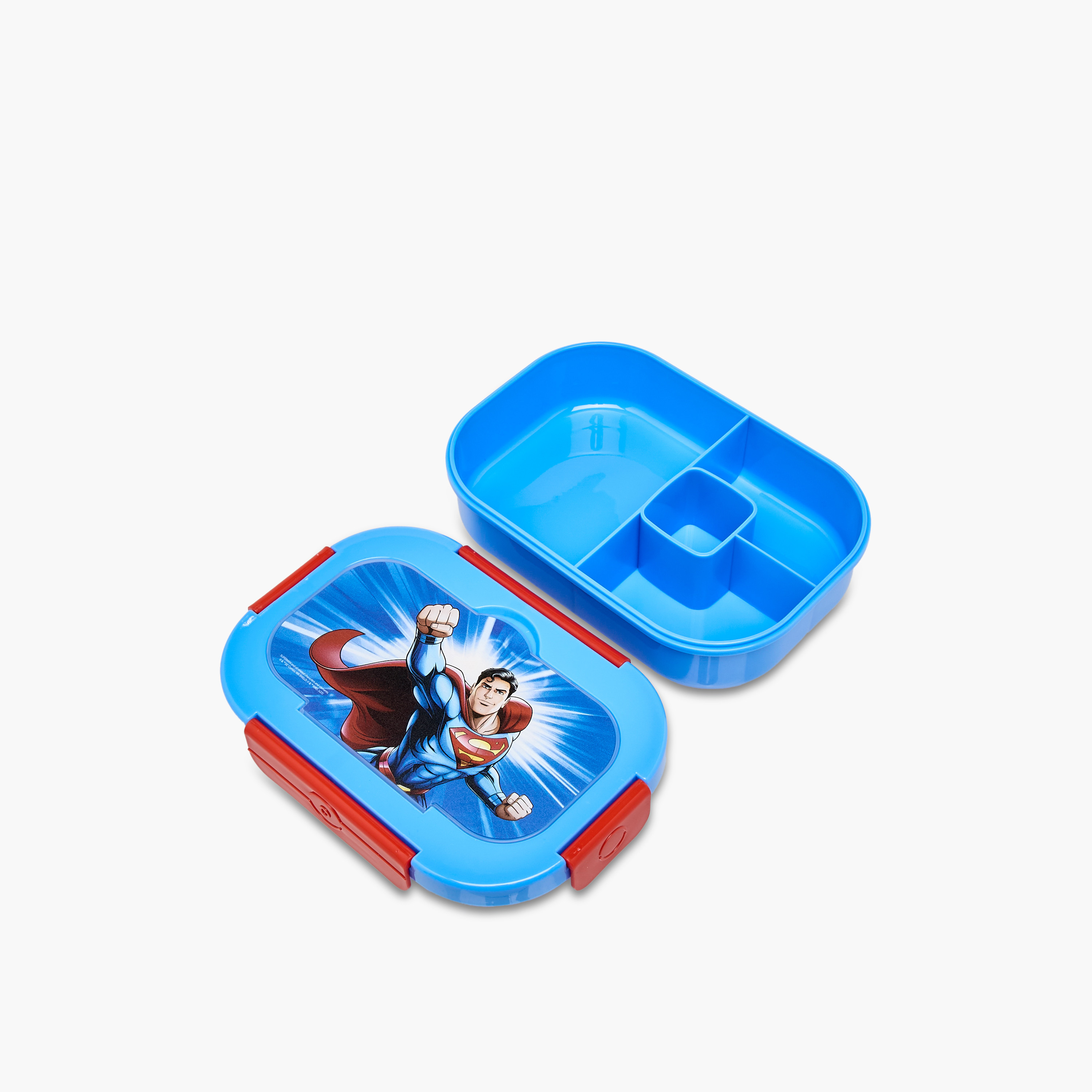 Superman Print Sectioned Lunch Box-school-lunchessentials-lunchboxes-image-5