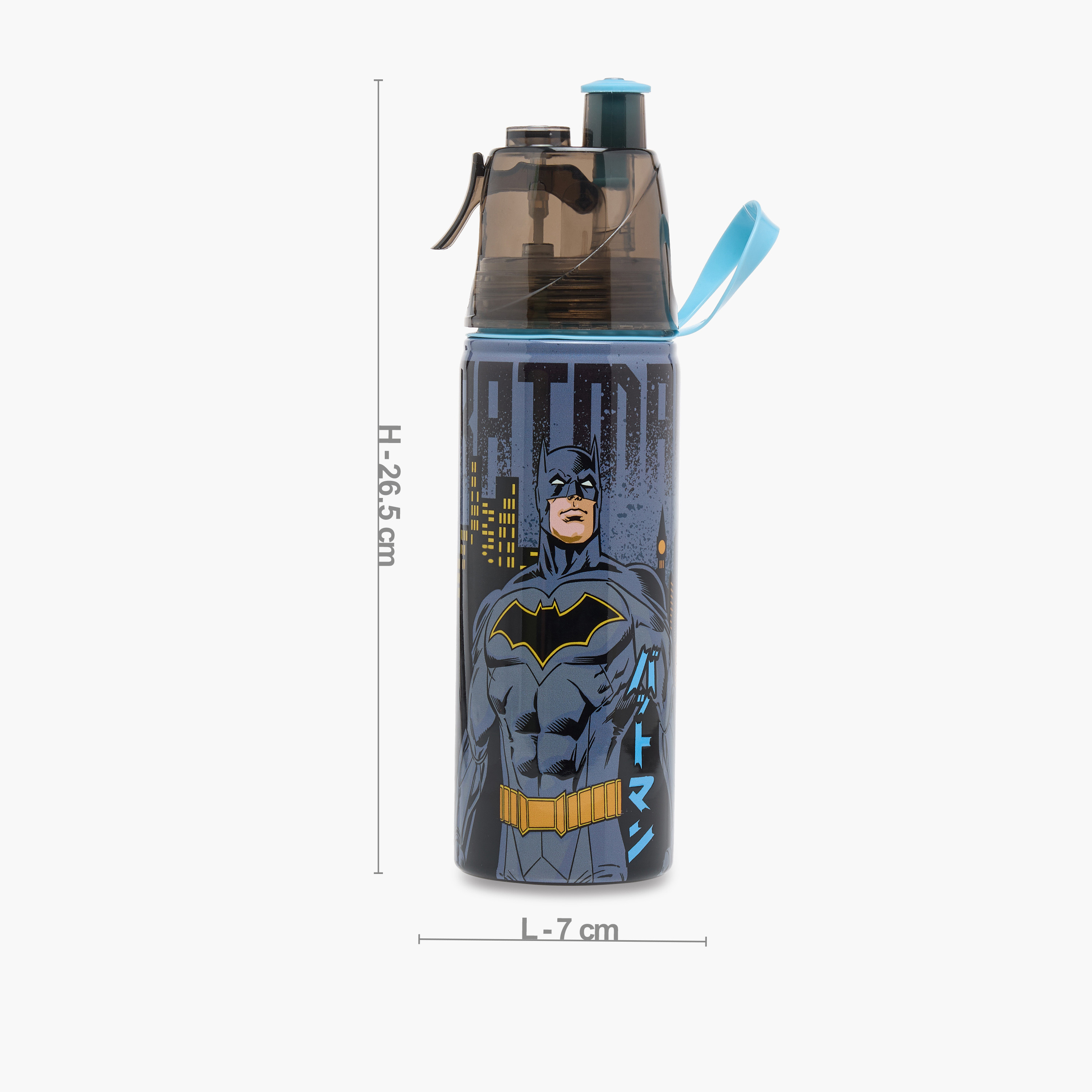Batman Print Water Bottle - 500 ml-school-waterbottles-image-2