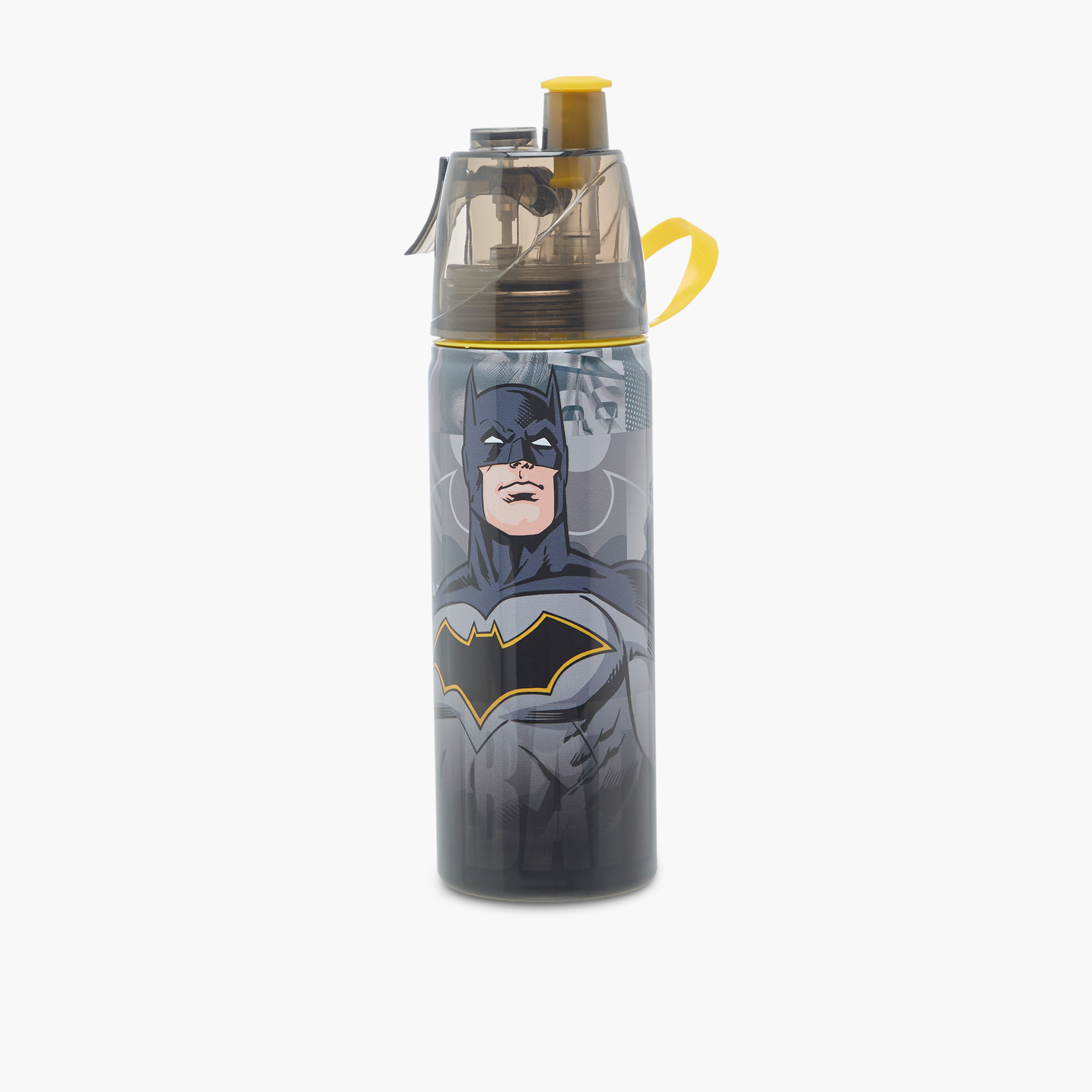 Warner Bros Batman Stainless Steel Water Bottle with Water Mist Trigger – 500 ml-school-waterbottles-image-1