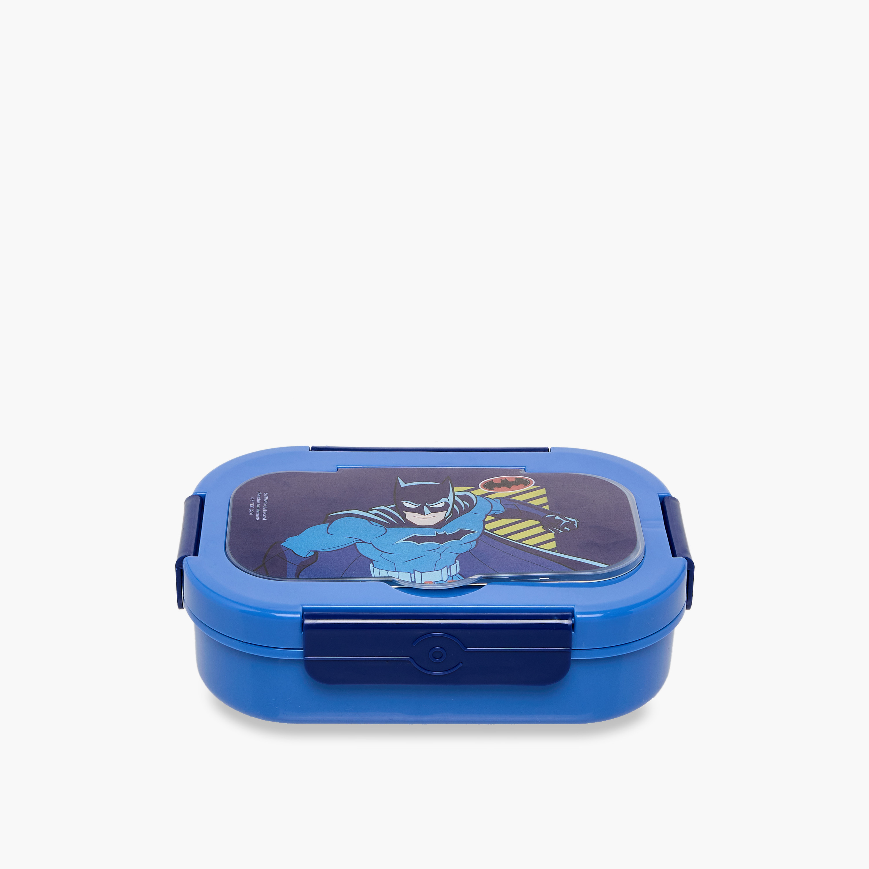 Batman Print Lunch Box with Clip Lock Closure-school-lunchessentials-lunchboxes-image-1