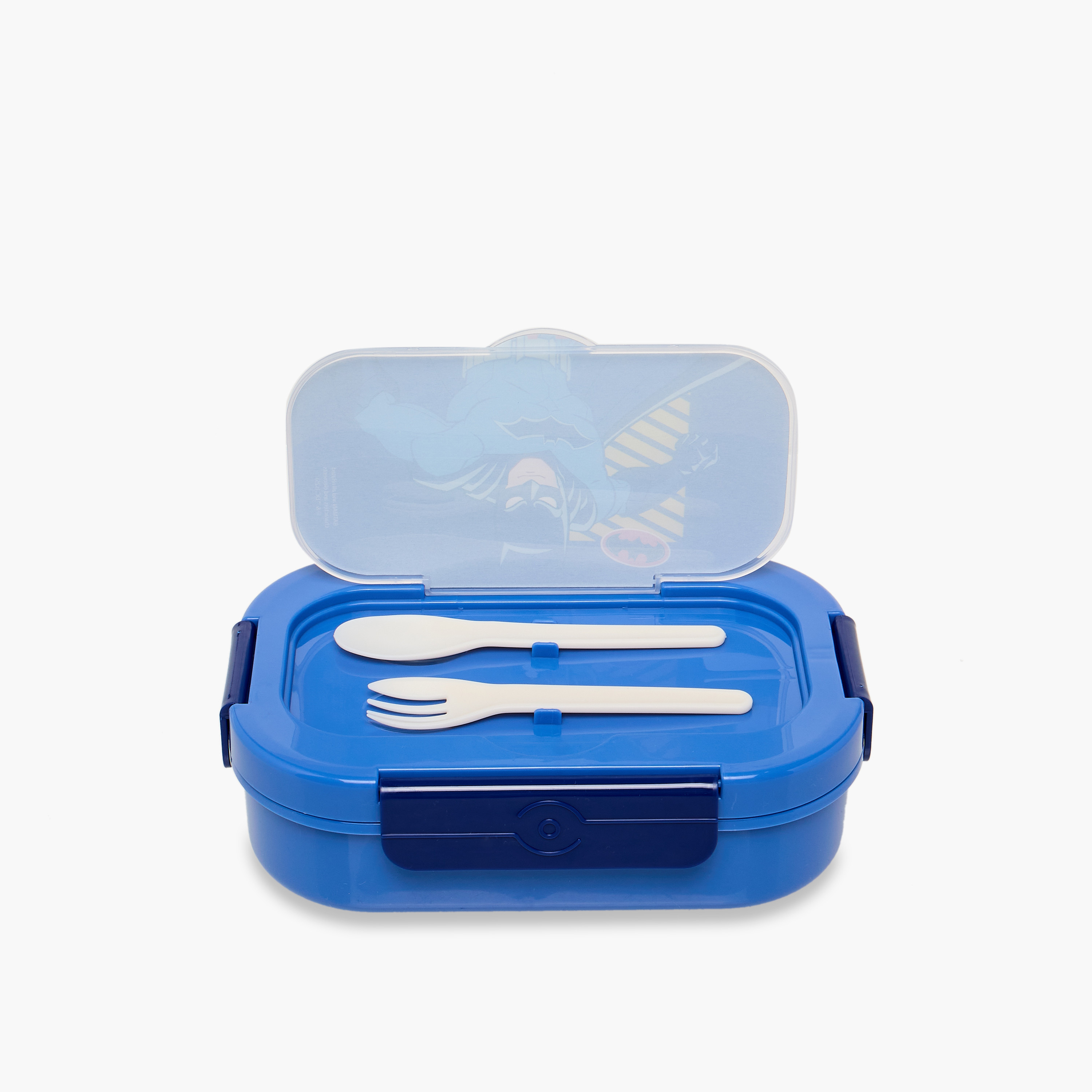 Batman Print Lunch Box with Clip Lock Closure-school-lunchessentials-lunchboxes-image-3