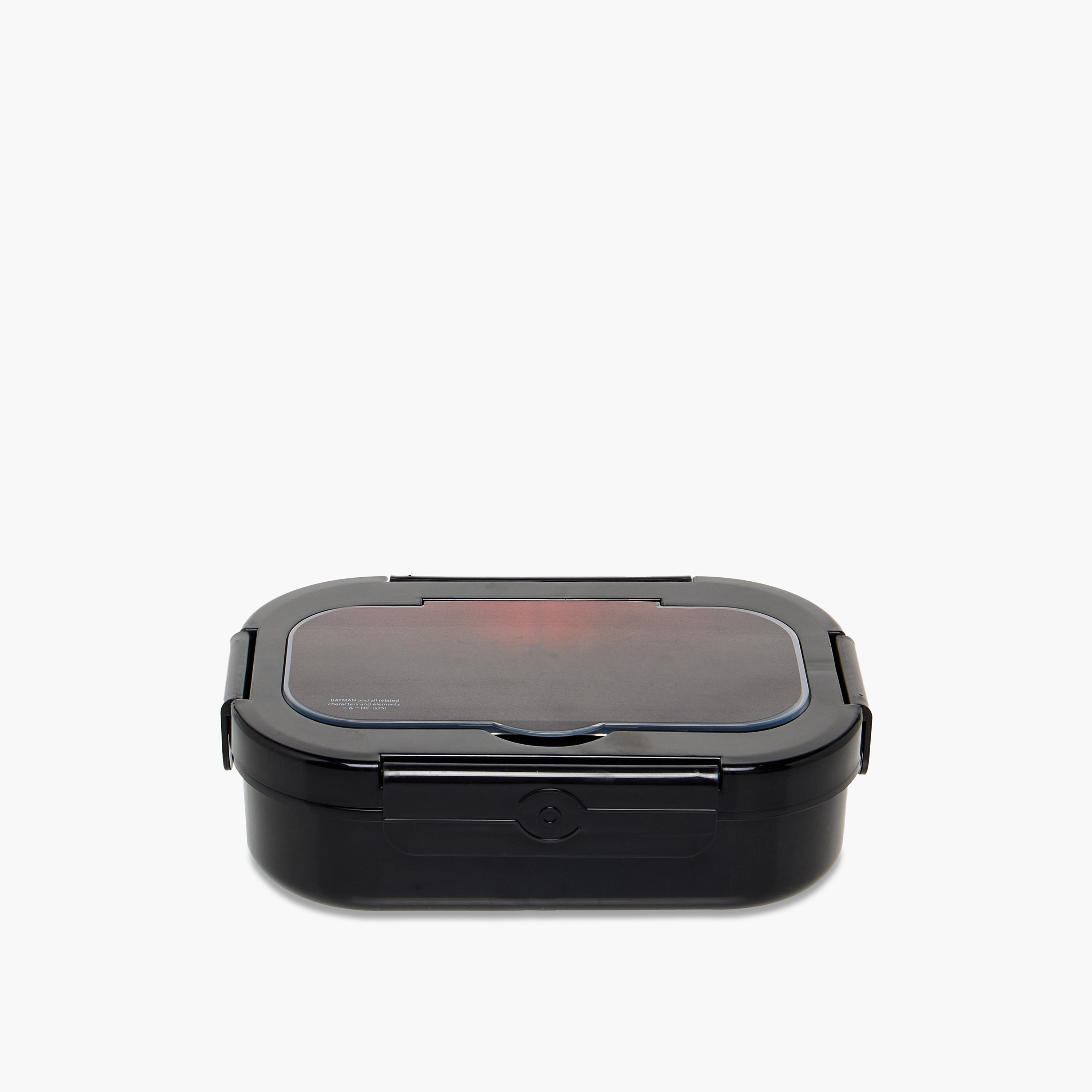 Batman Print Lunch Box with Clip Lock Closure-school-lunchessentials-lunchboxes-image-1